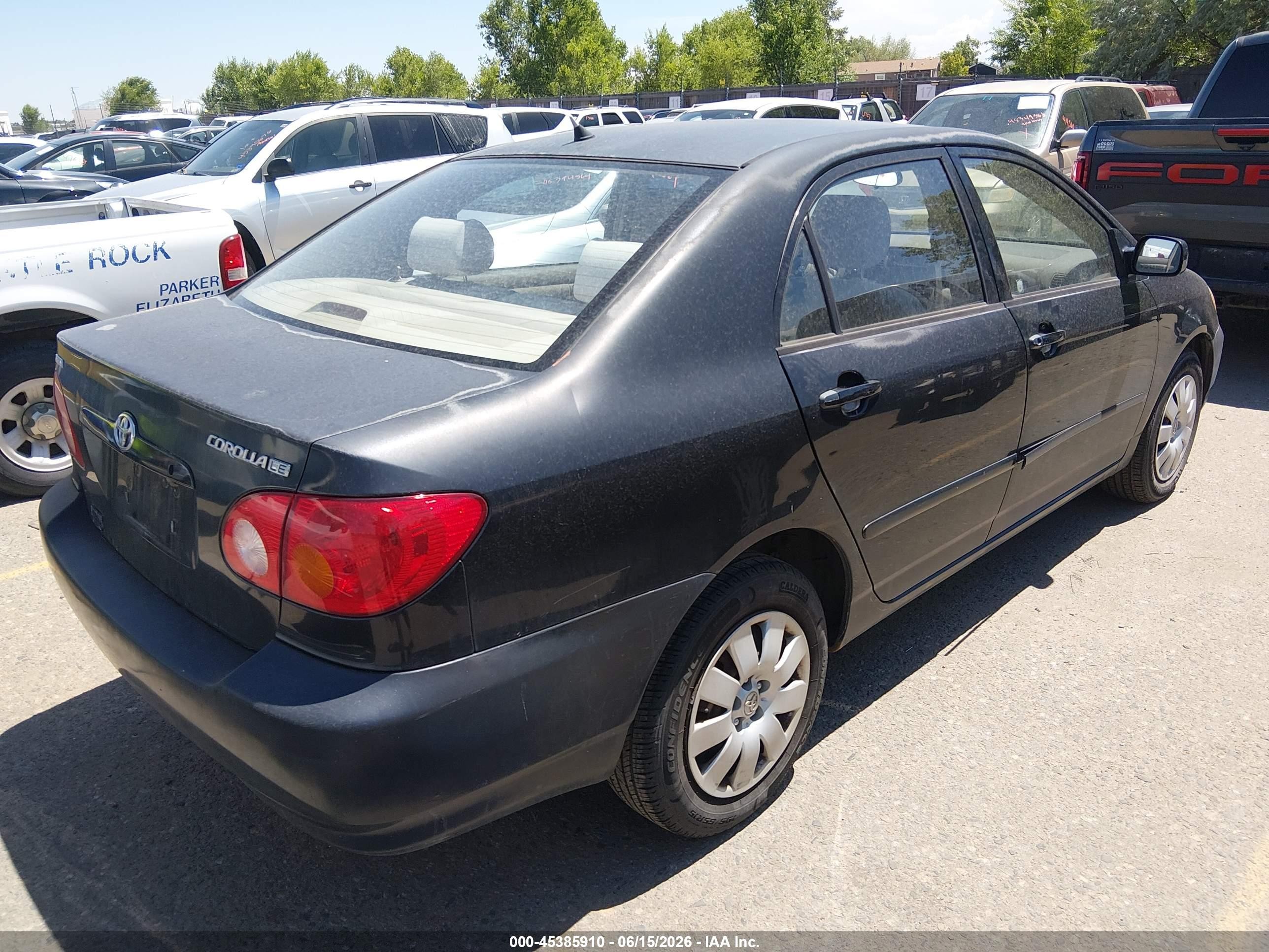 2004 Toyota Corolla Le Silver vin: JTDBR32E342030483