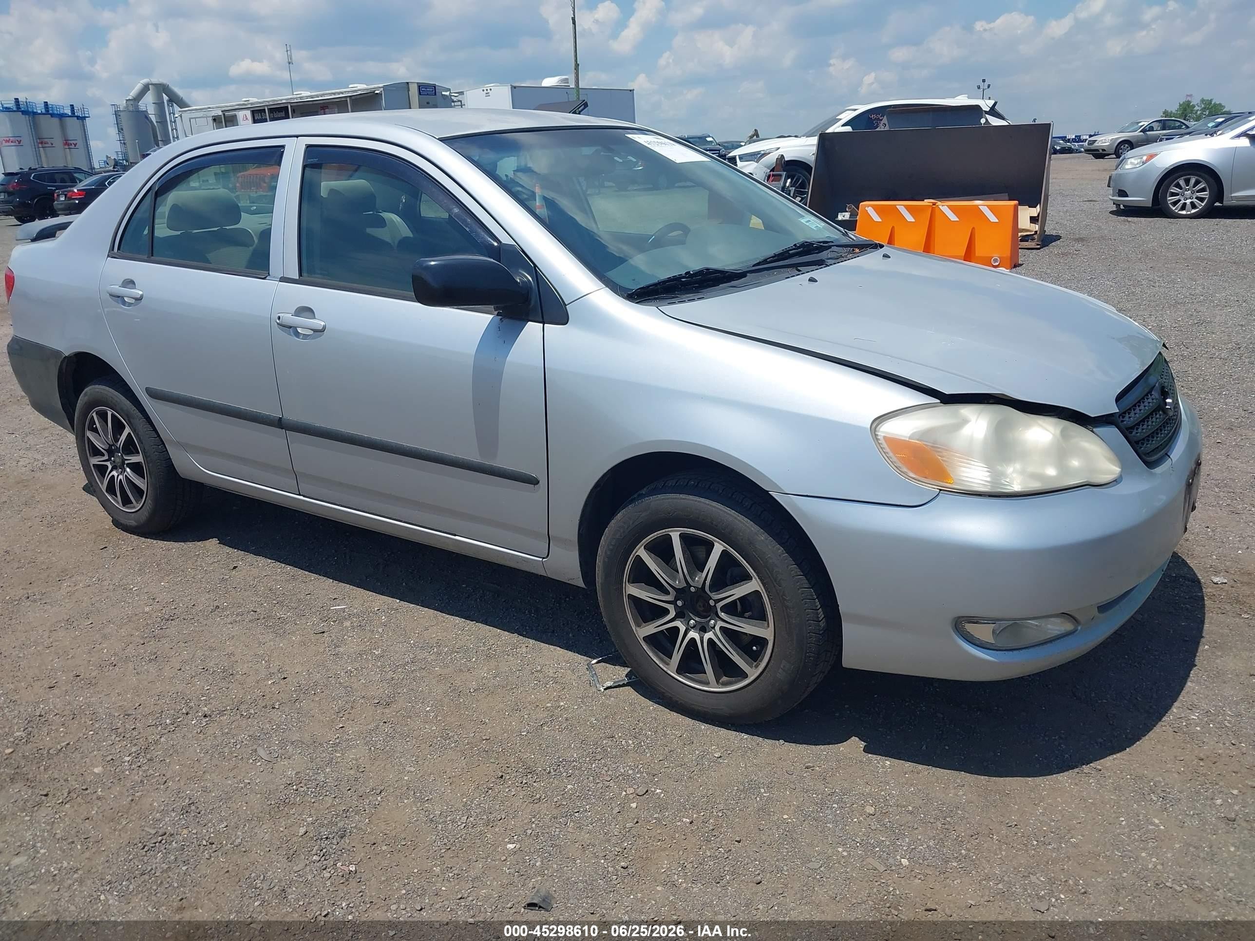 2005 Toyota Corolla Ce Gray vin: JTDBR32E352057345