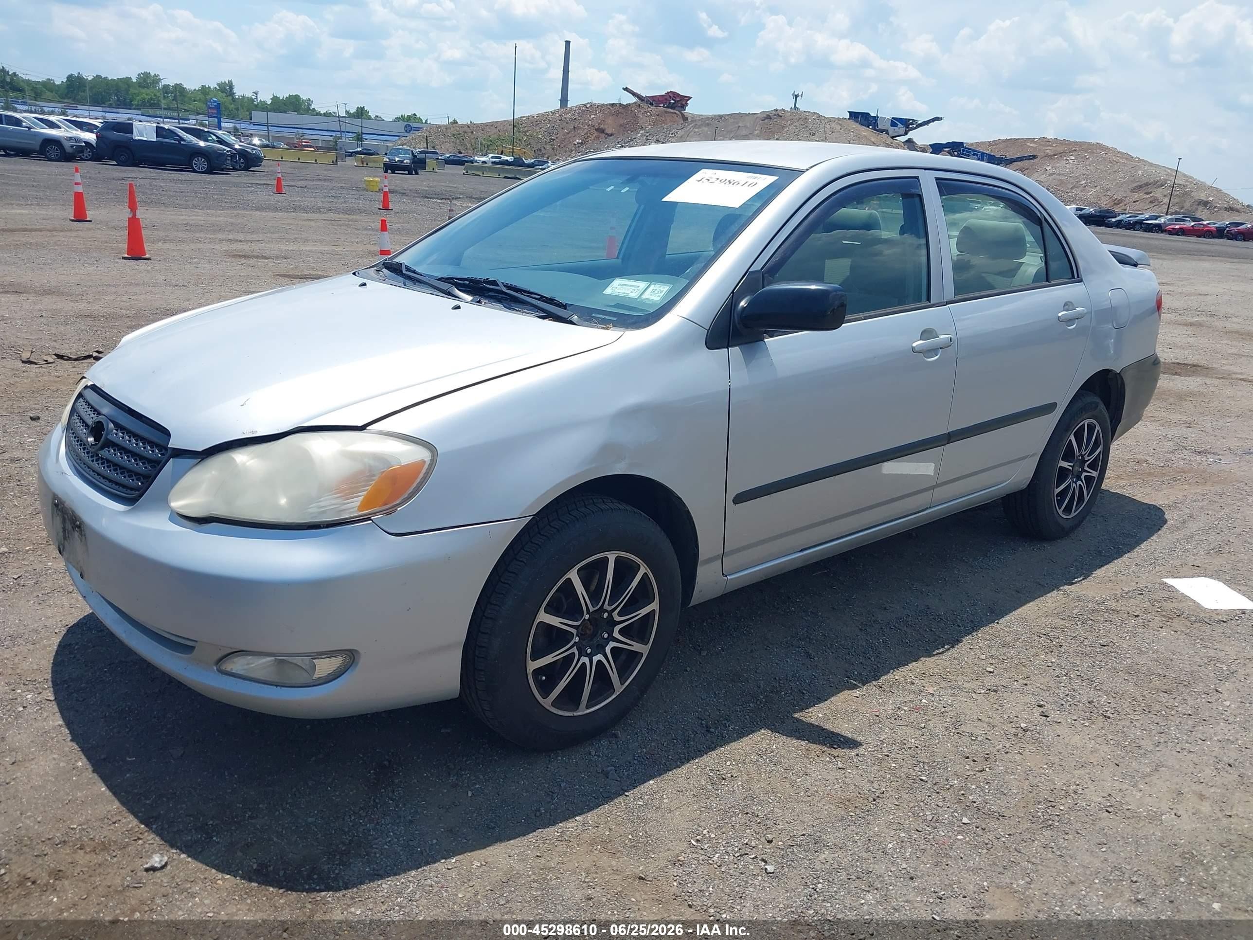 2005 Toyota Corolla Ce Серый vin: JTDBR32E352057345