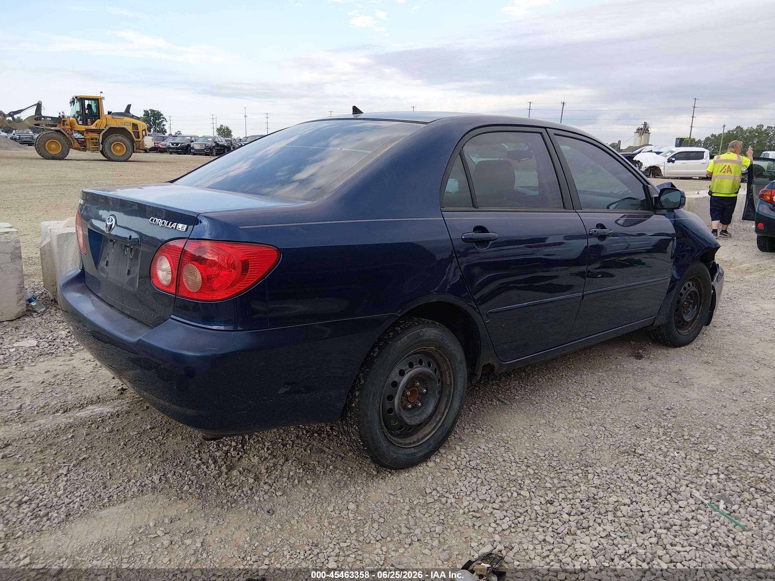 2005 Toyota Corolla Le Dark Blue vin: JTDBR32E352063937