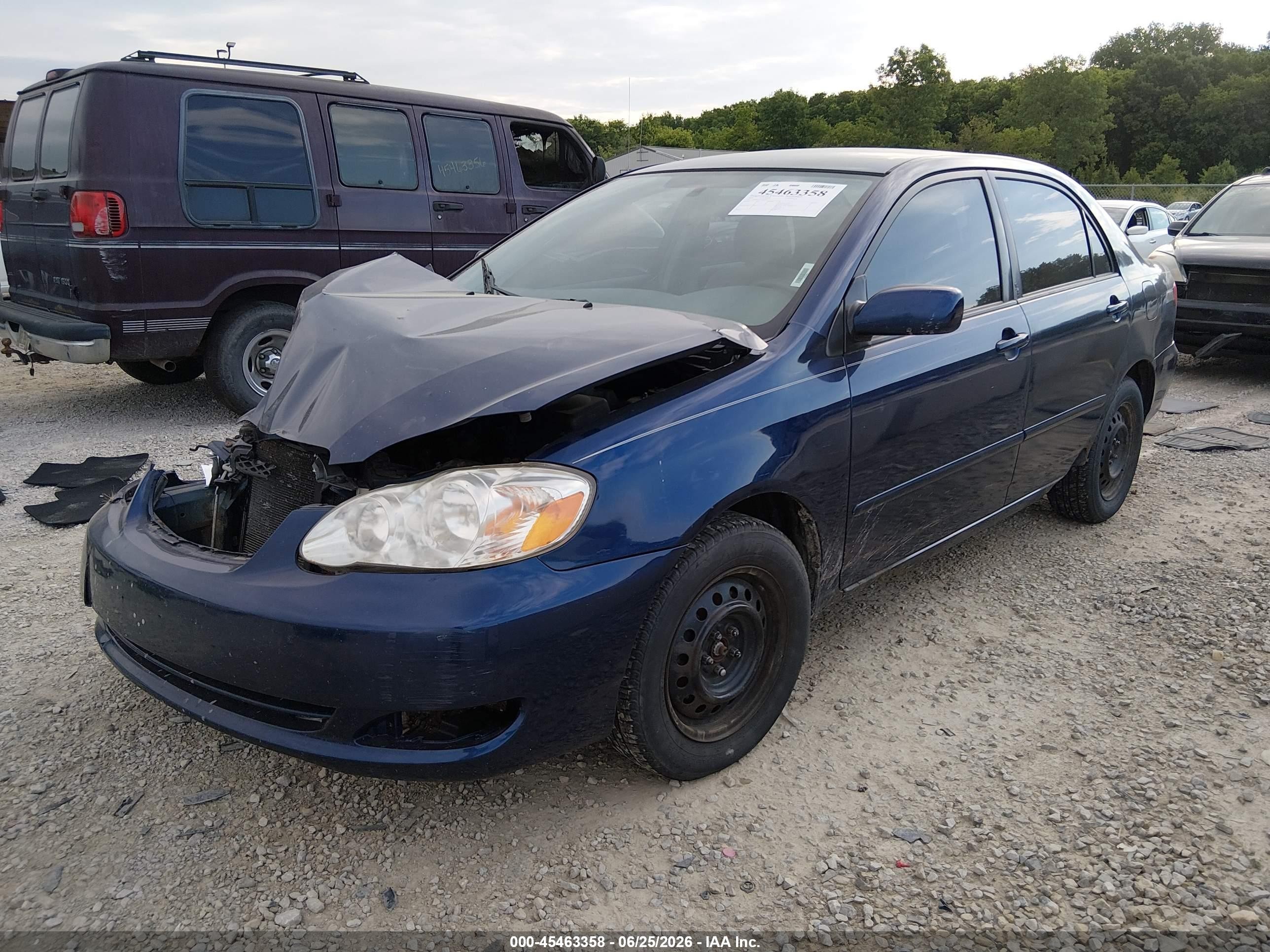 2005 Toyota Corolla Le Dark Blue vin: JTDBR32E352063937