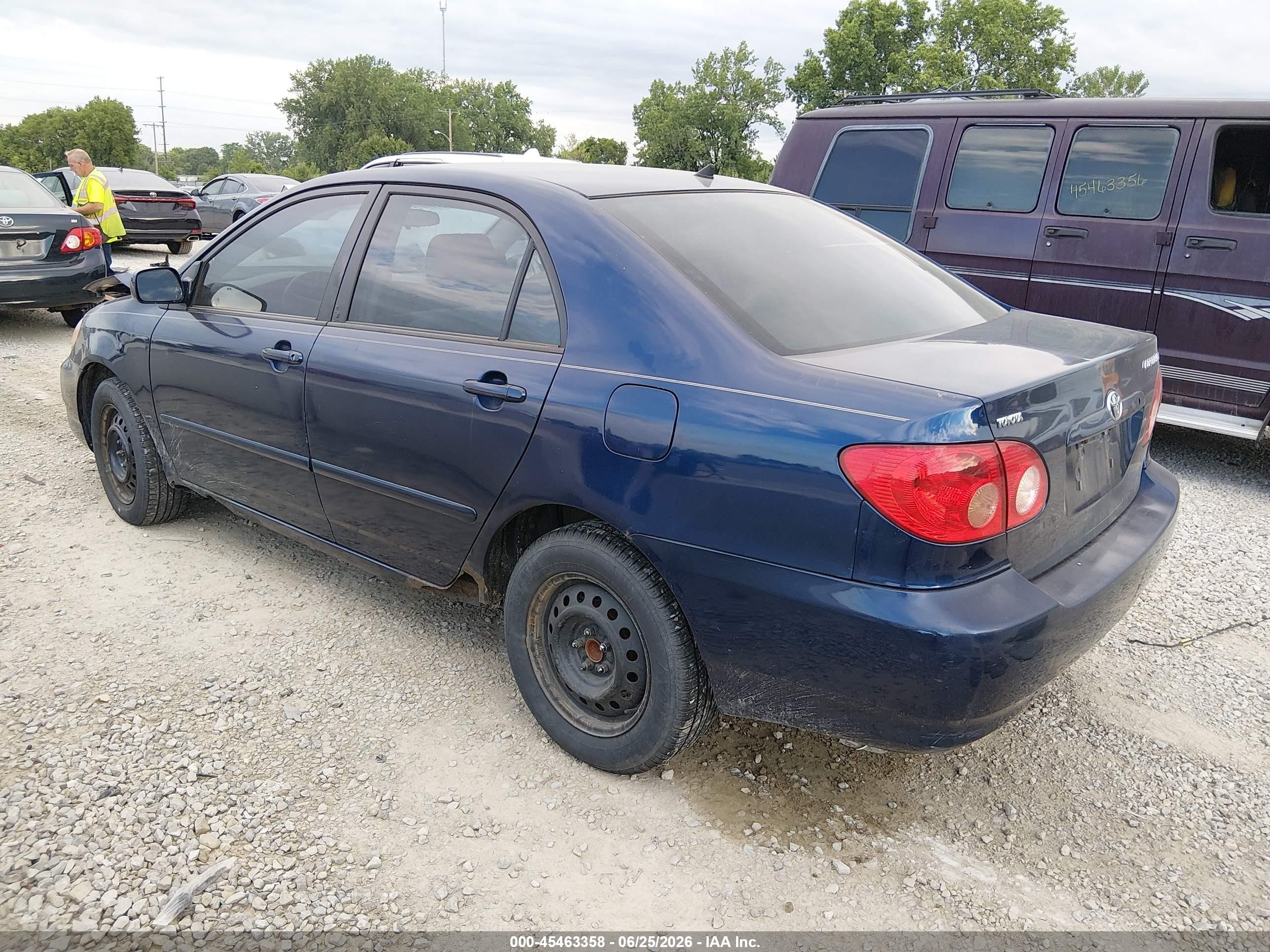 2005 Toyota Corolla Le Dark Blue vin: JTDBR32E352063937