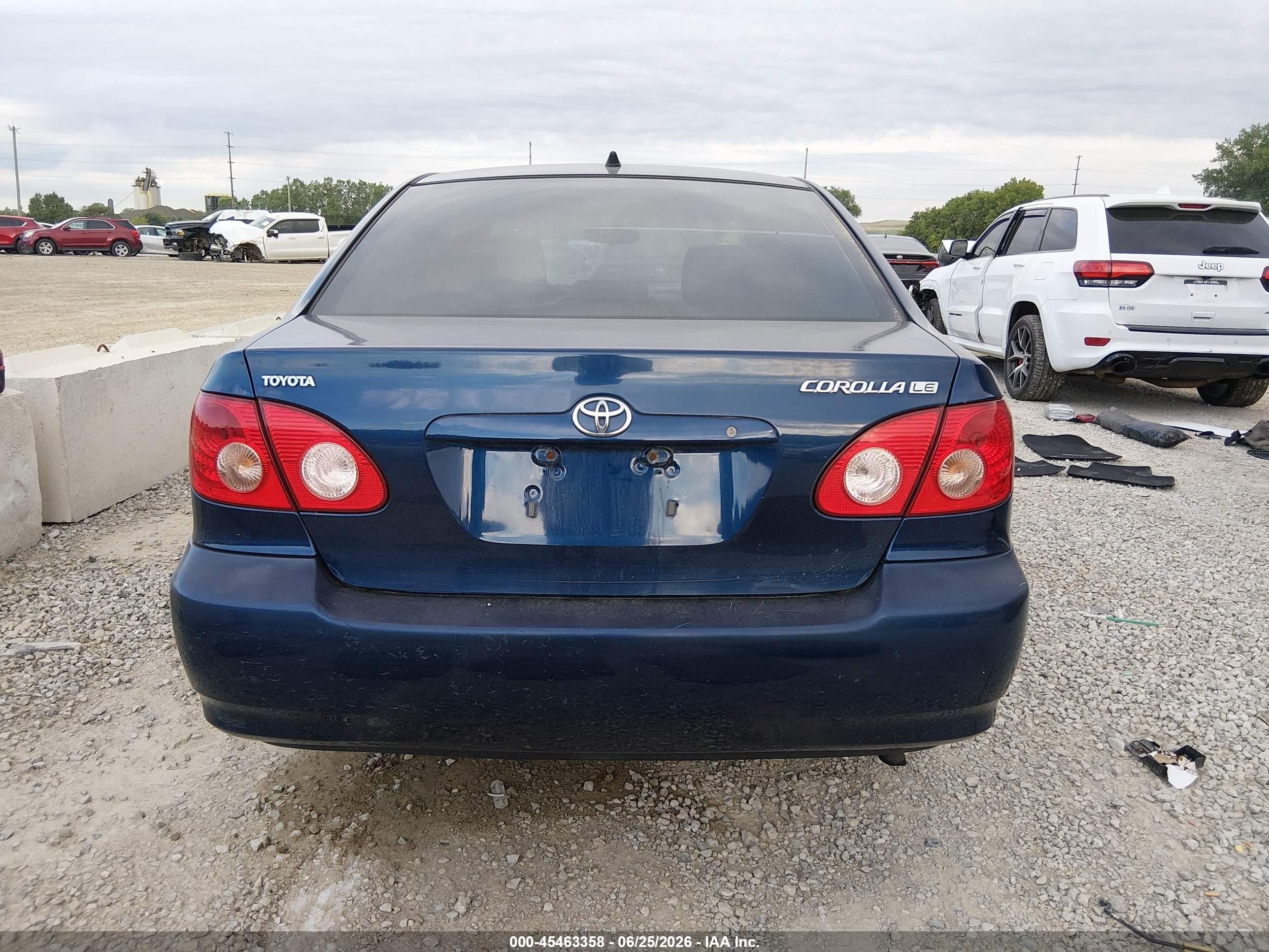 2005 Toyota Corolla Le Dark Blue vin: JTDBR32E352063937