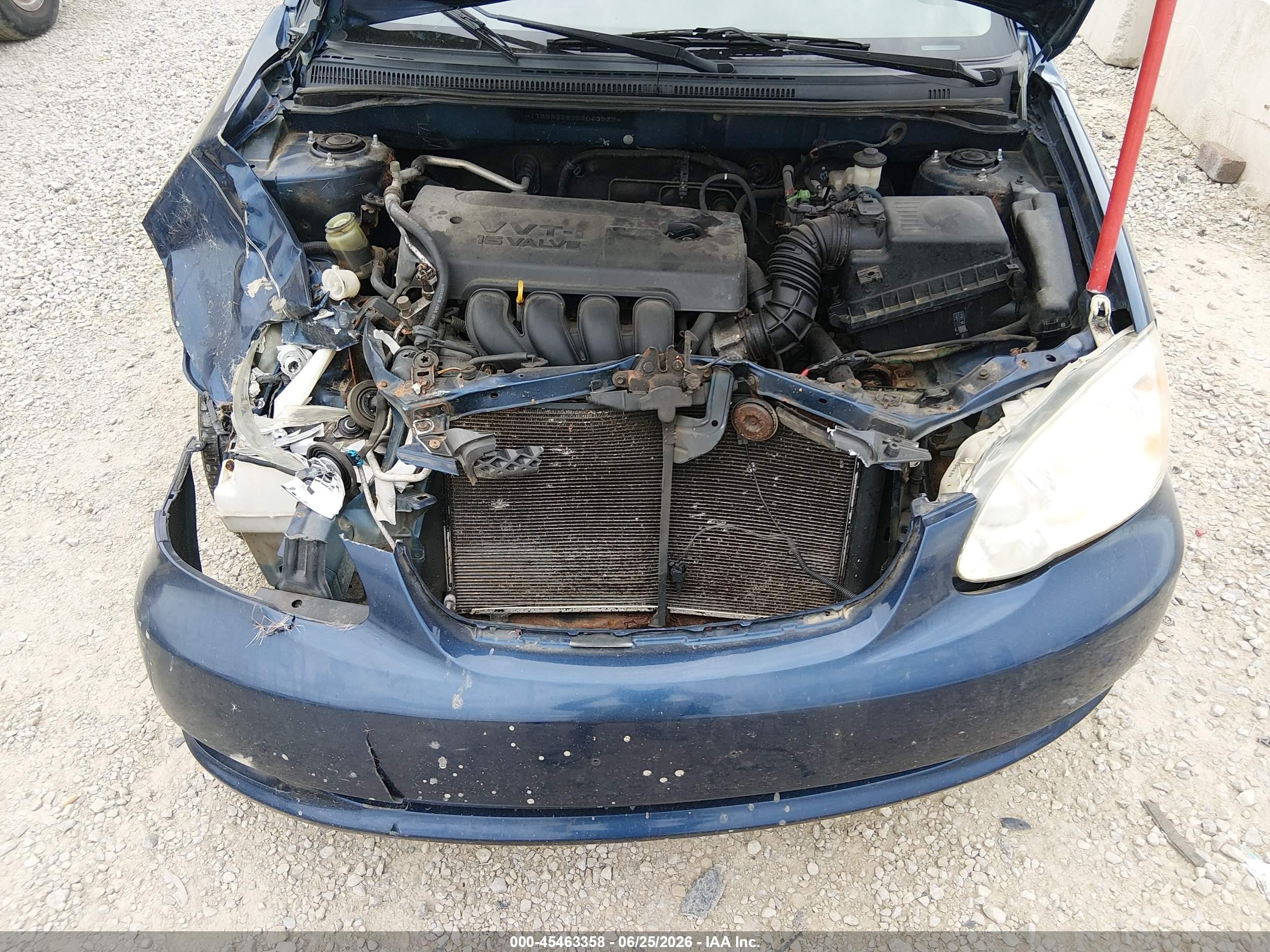2005 Toyota Corolla Le Dark Blue vin: JTDBR32E352063937