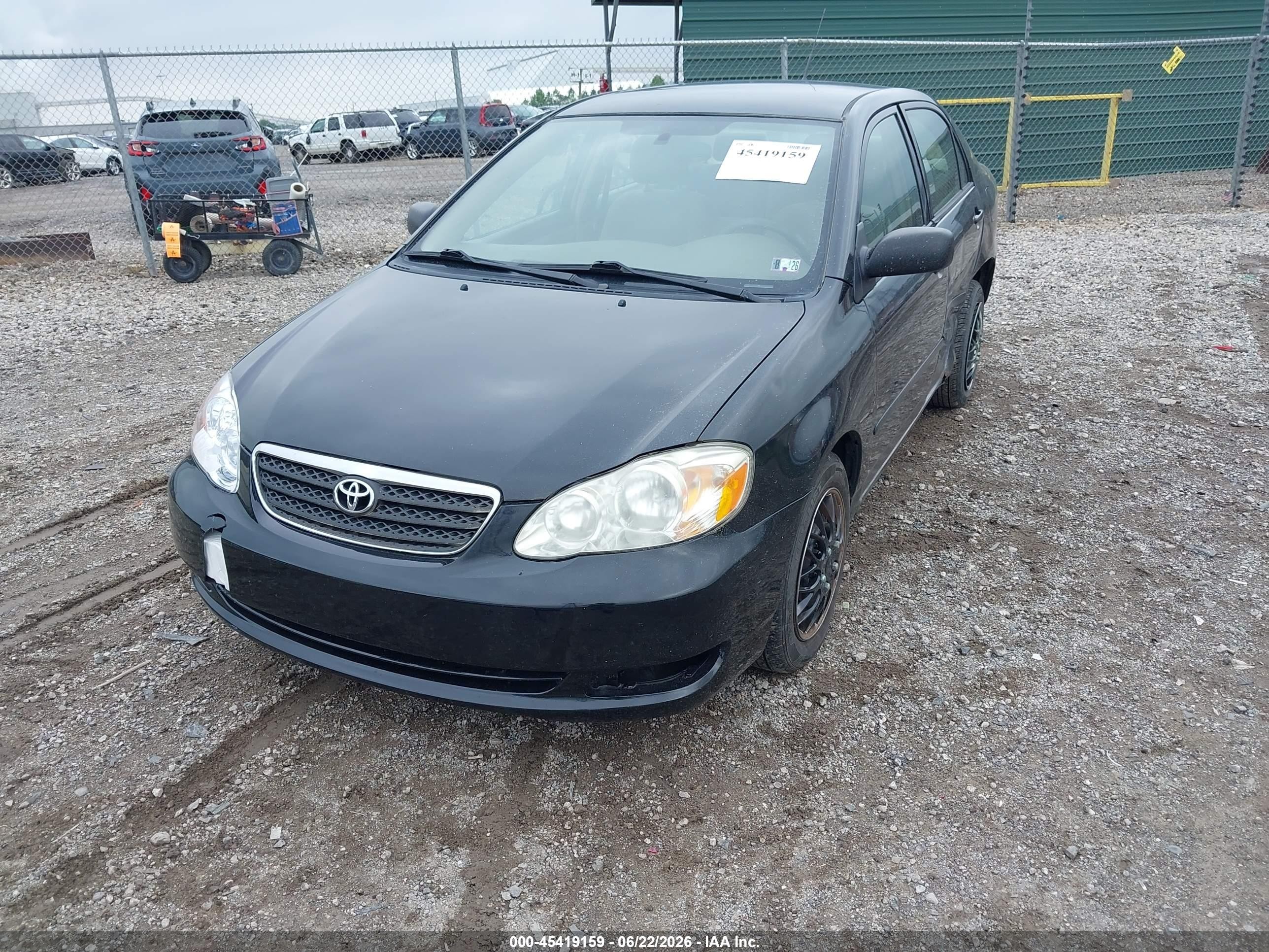 2005 Toyota Corolla Le Черный vin: JTDBR32E352066305