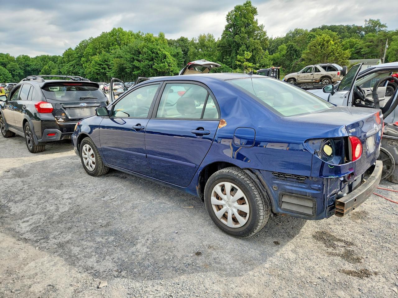 2006 Toyota Corolla Le Синий vin: JTDBR32E360058573
