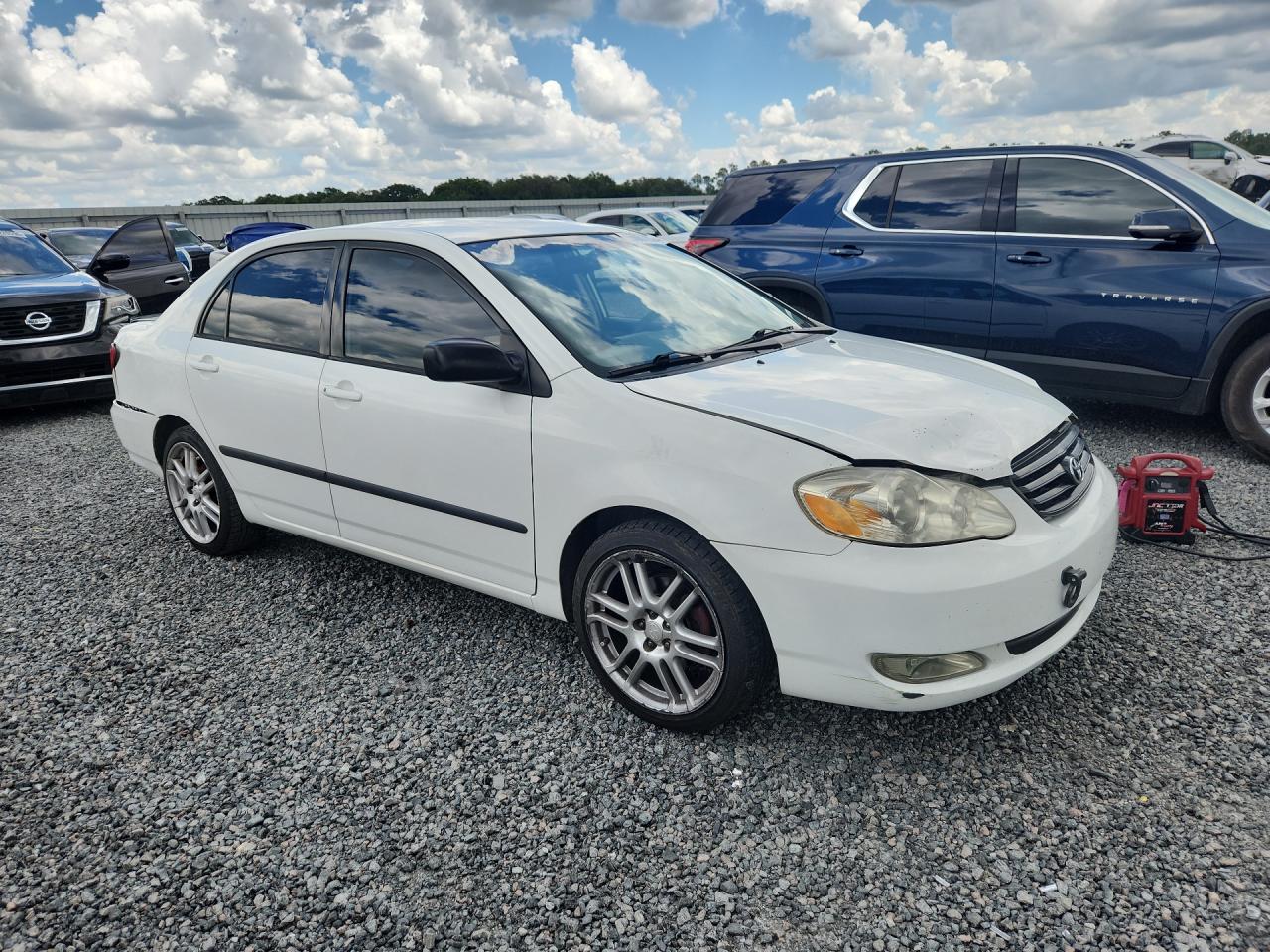 2006 Toyota Corolla Ce White vin: JTDBR32E360076071