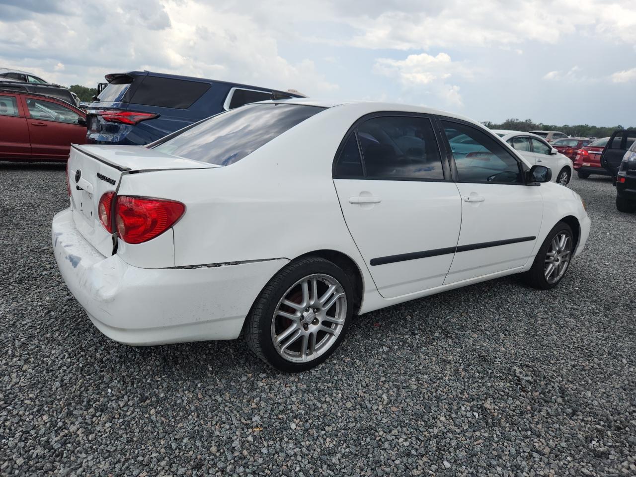 2006 Toyota Corolla Ce White vin: JTDBR32E360076071