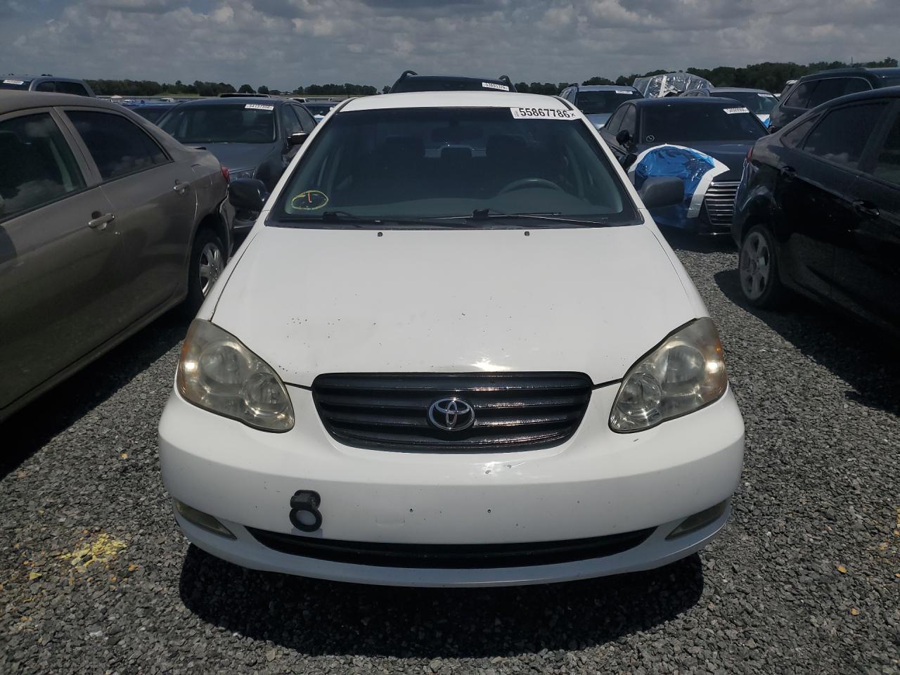 2006 Toyota Corolla Ce White vin: JTDBR32E360076071