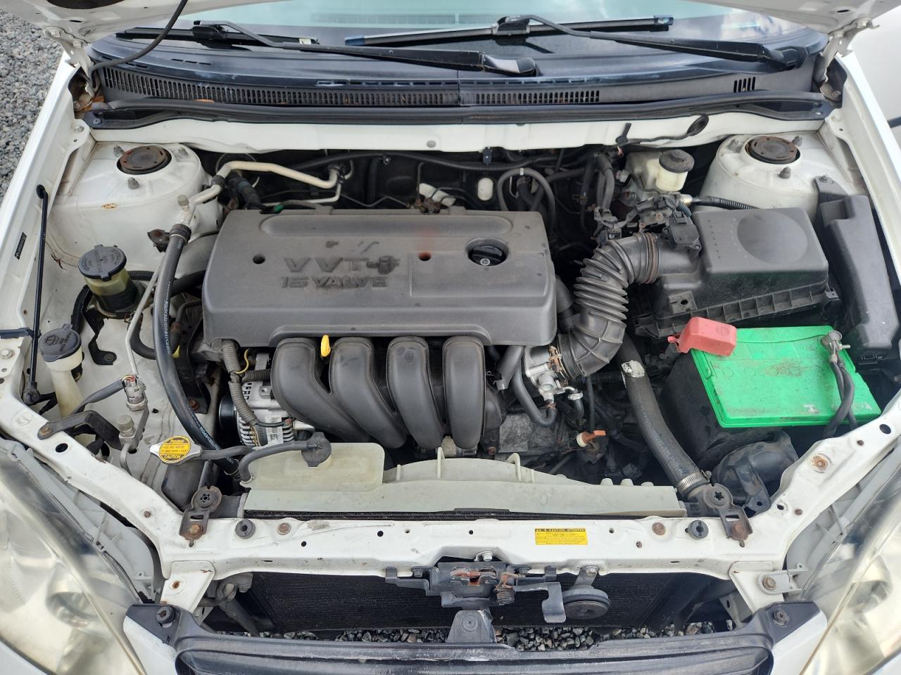 2006 Toyota Corolla Ce White vin: JTDBR32E360076071