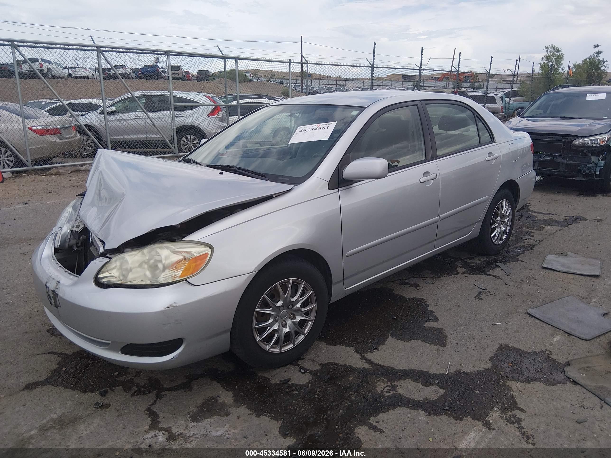 2006 Toyota Corolla Le Silver vin: JTDBR32E360078855