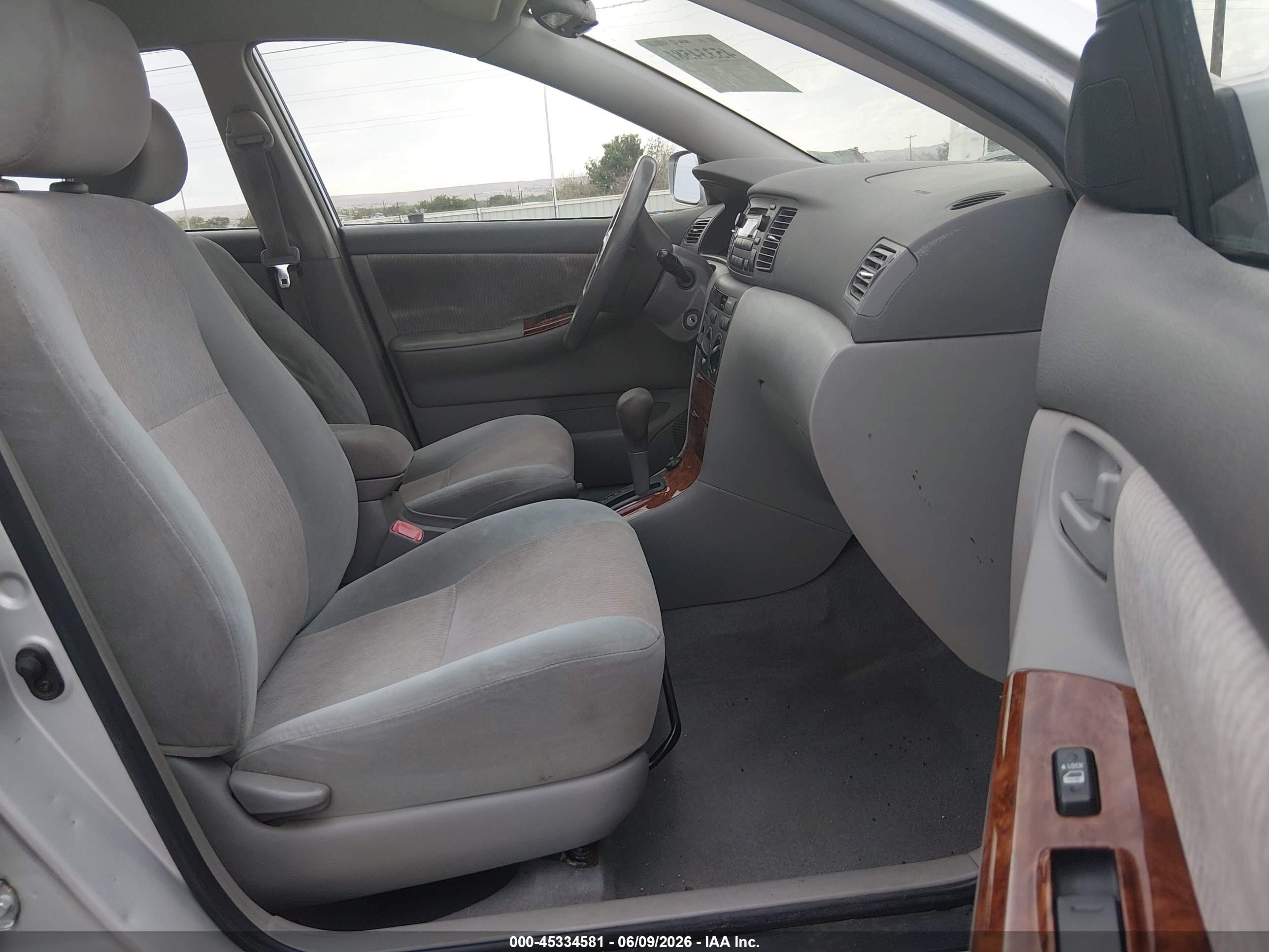 2006 Toyota Corolla Le Silver vin: JTDBR32E360078855