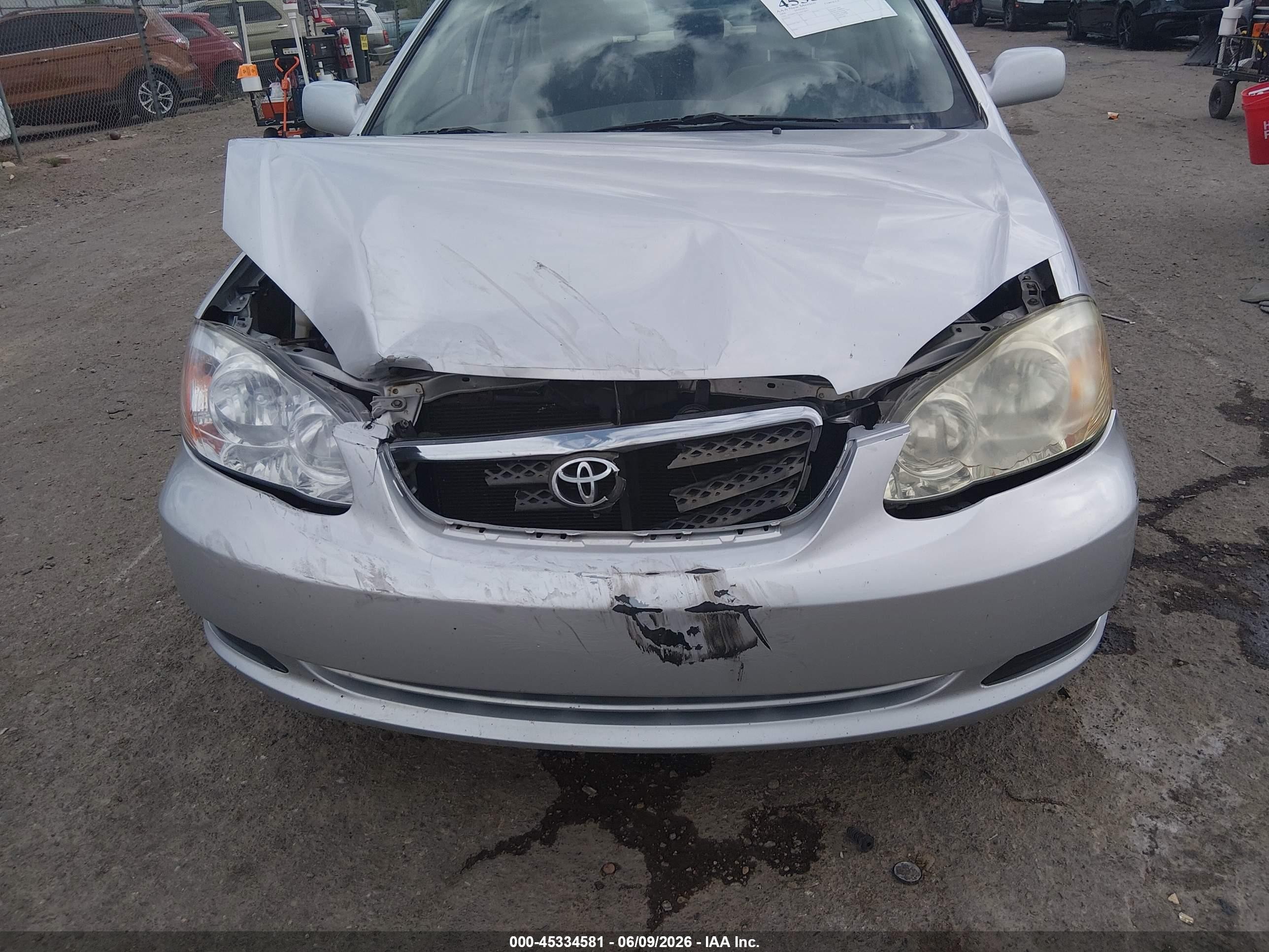 2006 Toyota Corolla Le Silver vin: JTDBR32E360078855