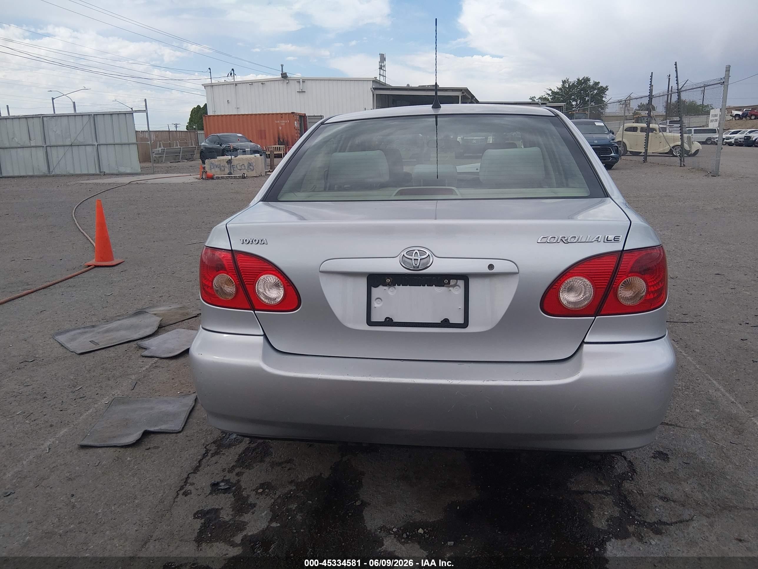 2006 Toyota Corolla Le Silver vin: JTDBR32E360078855