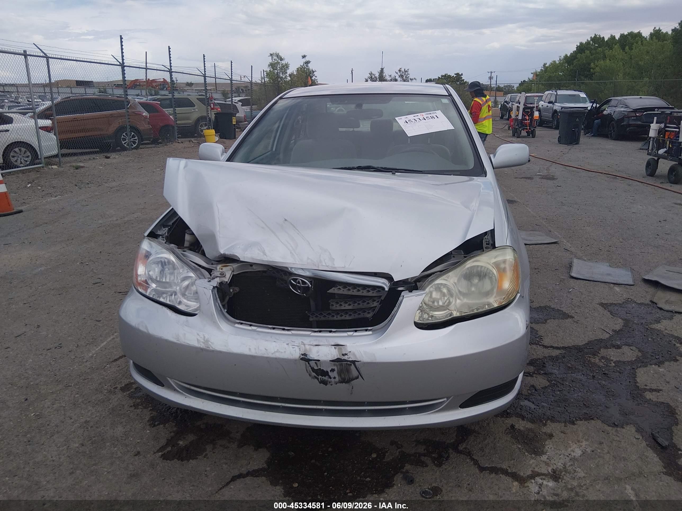 2006 Toyota Corolla Le Silver vin: JTDBR32E360078855