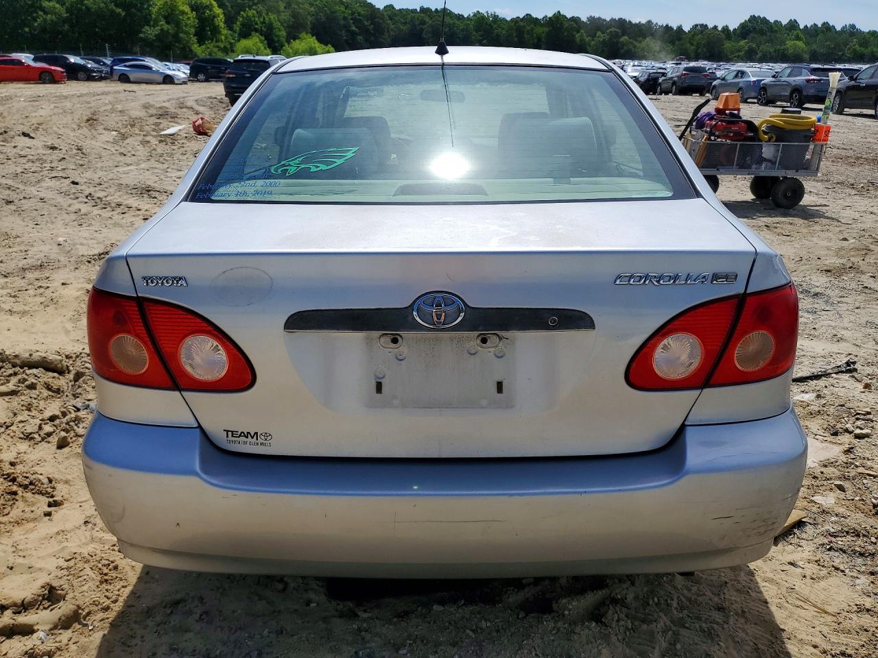 2006 Toyota Corolla Ce Silver vin: JTDBR32E360079231