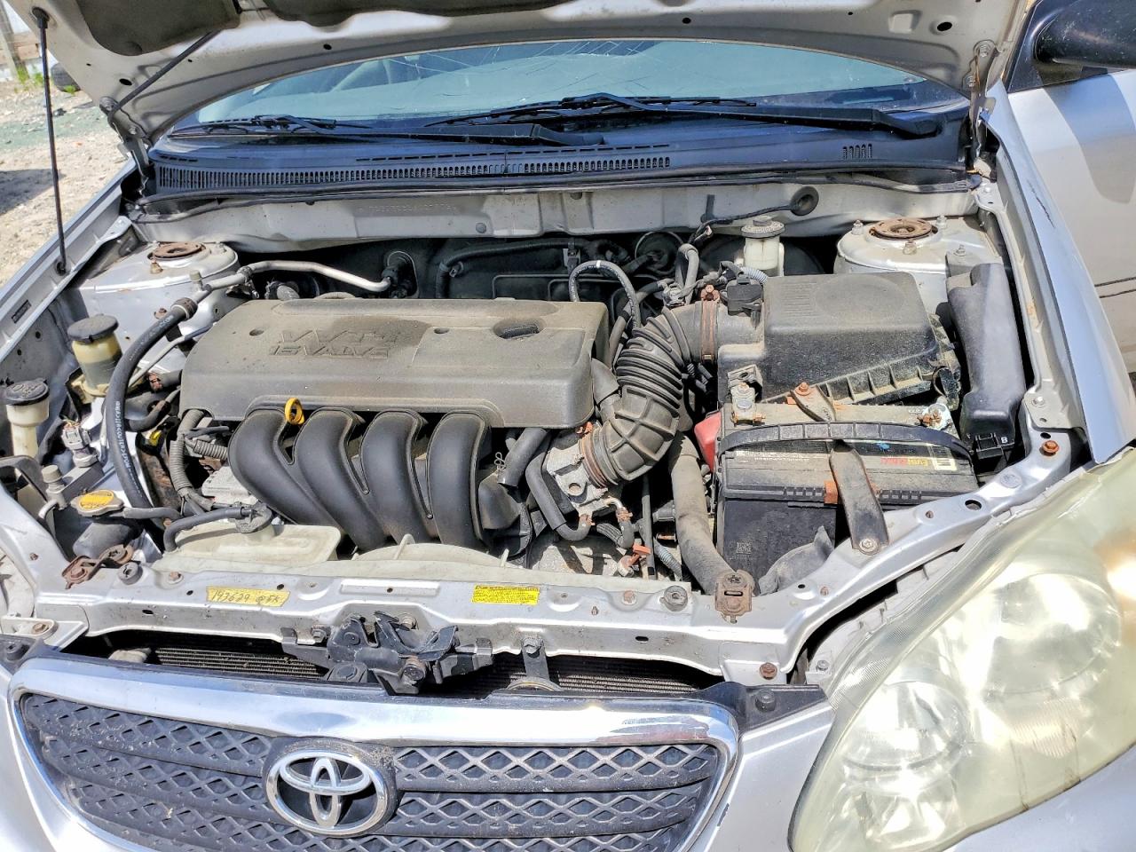 2006 Toyota Corolla Ce Silver vin: JTDBR32E360079231