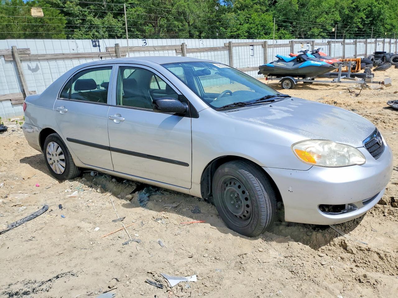 2006 Toyota Corolla Ce Silver vin: JTDBR32E360079231