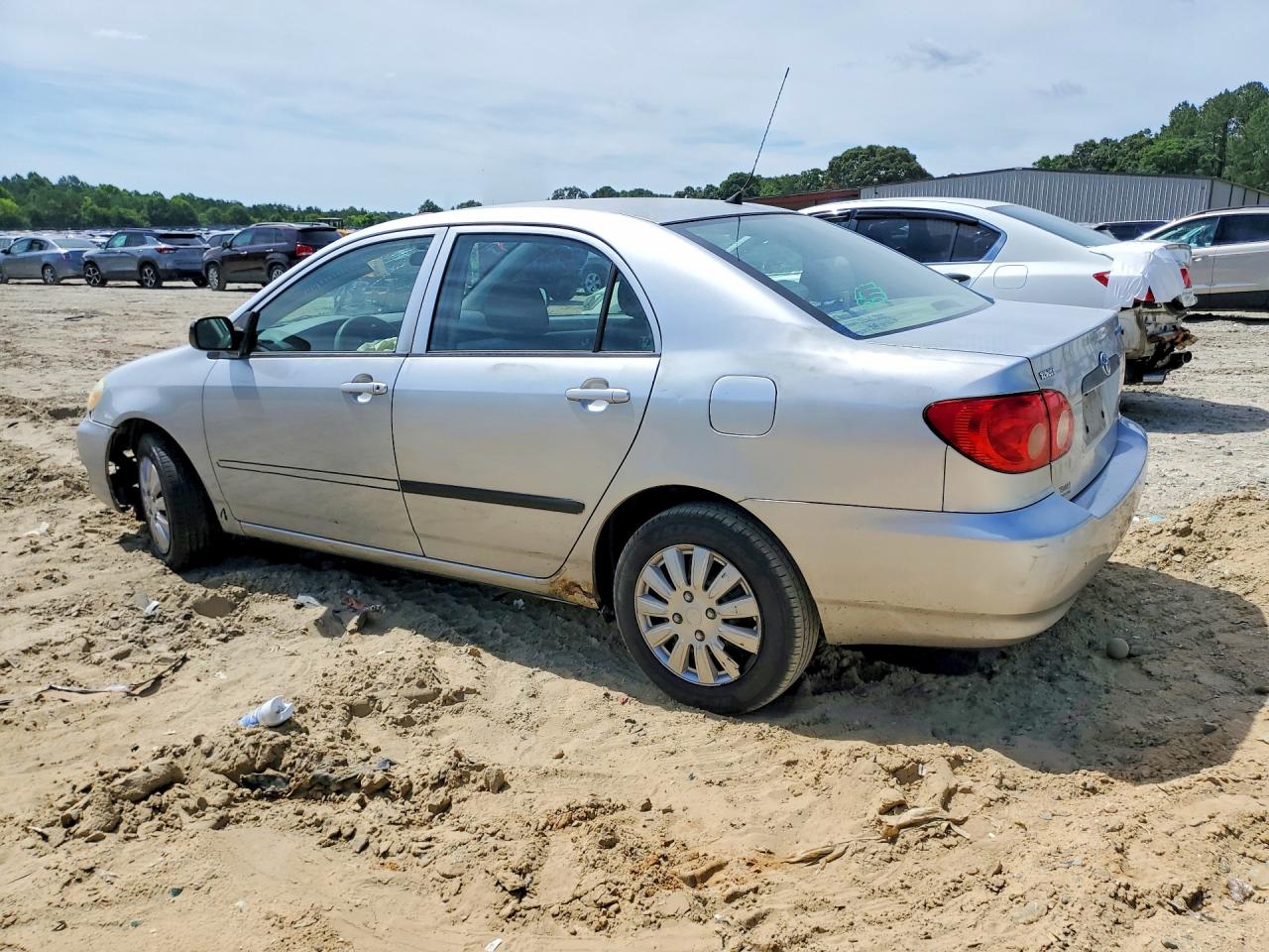2006 Toyota Corolla Ce Silver vin: JTDBR32E360079231