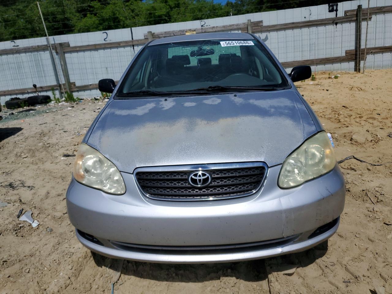 2006 Toyota Corolla Ce Silver vin: JTDBR32E360079231