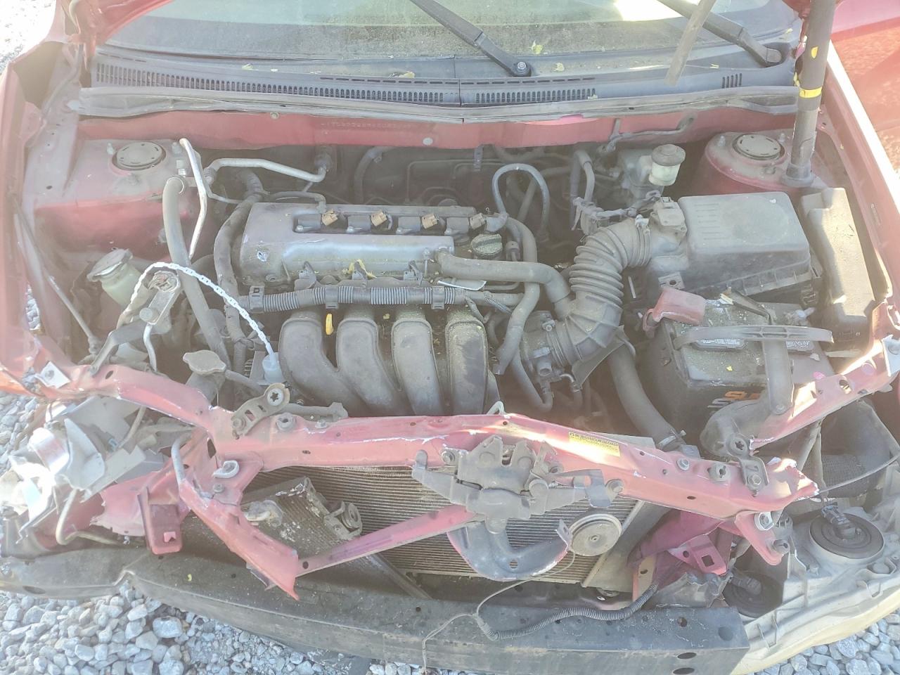 2006 Toyota Corolla Ce Red vin: JTDBR32E360083649