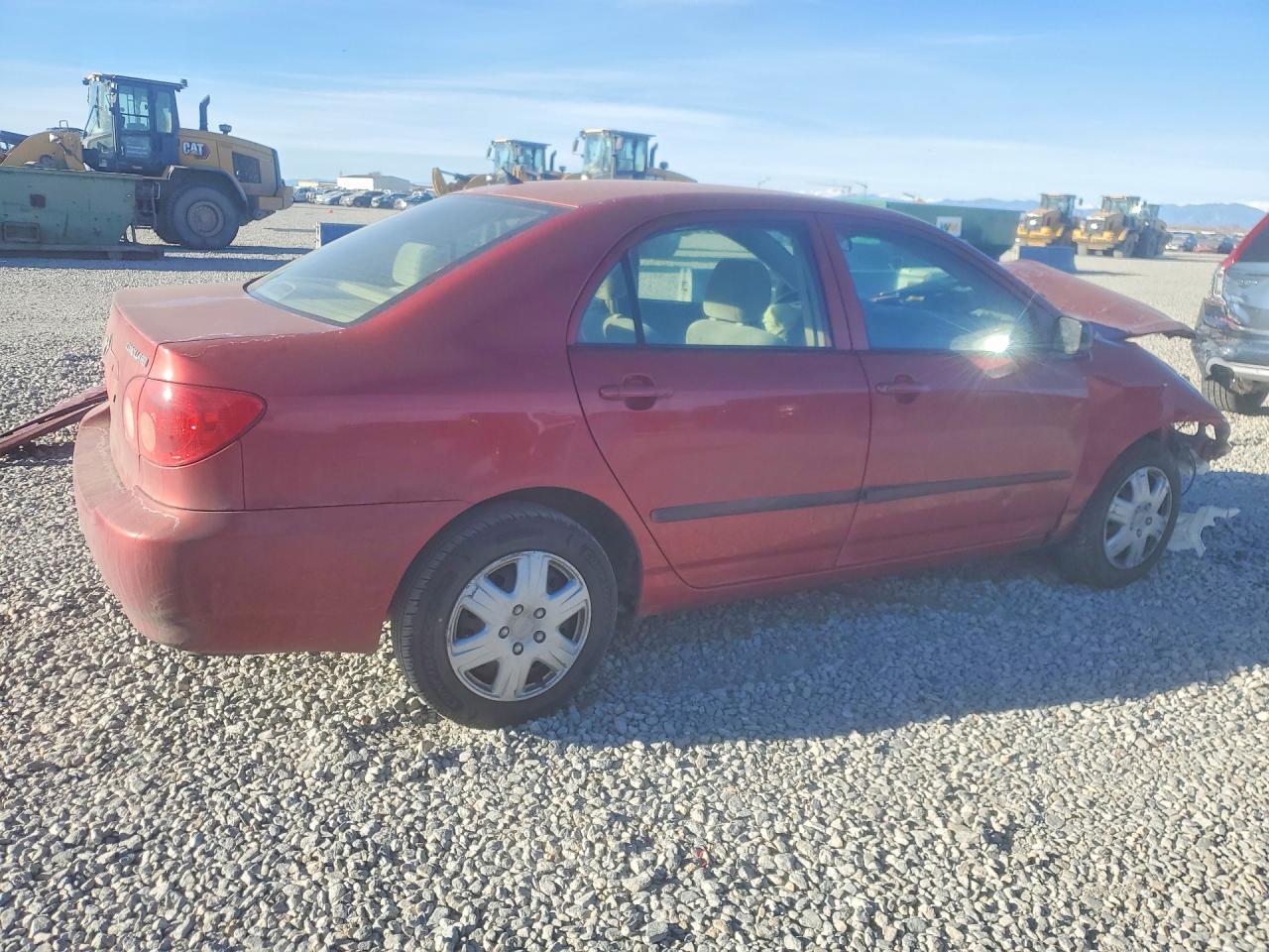2006 Toyota Corolla Ce Red vin: JTDBR32E360083649