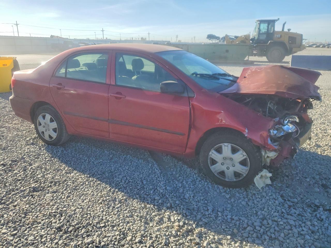 2006 Toyota Corolla Ce Red vin: JTDBR32E360083649
