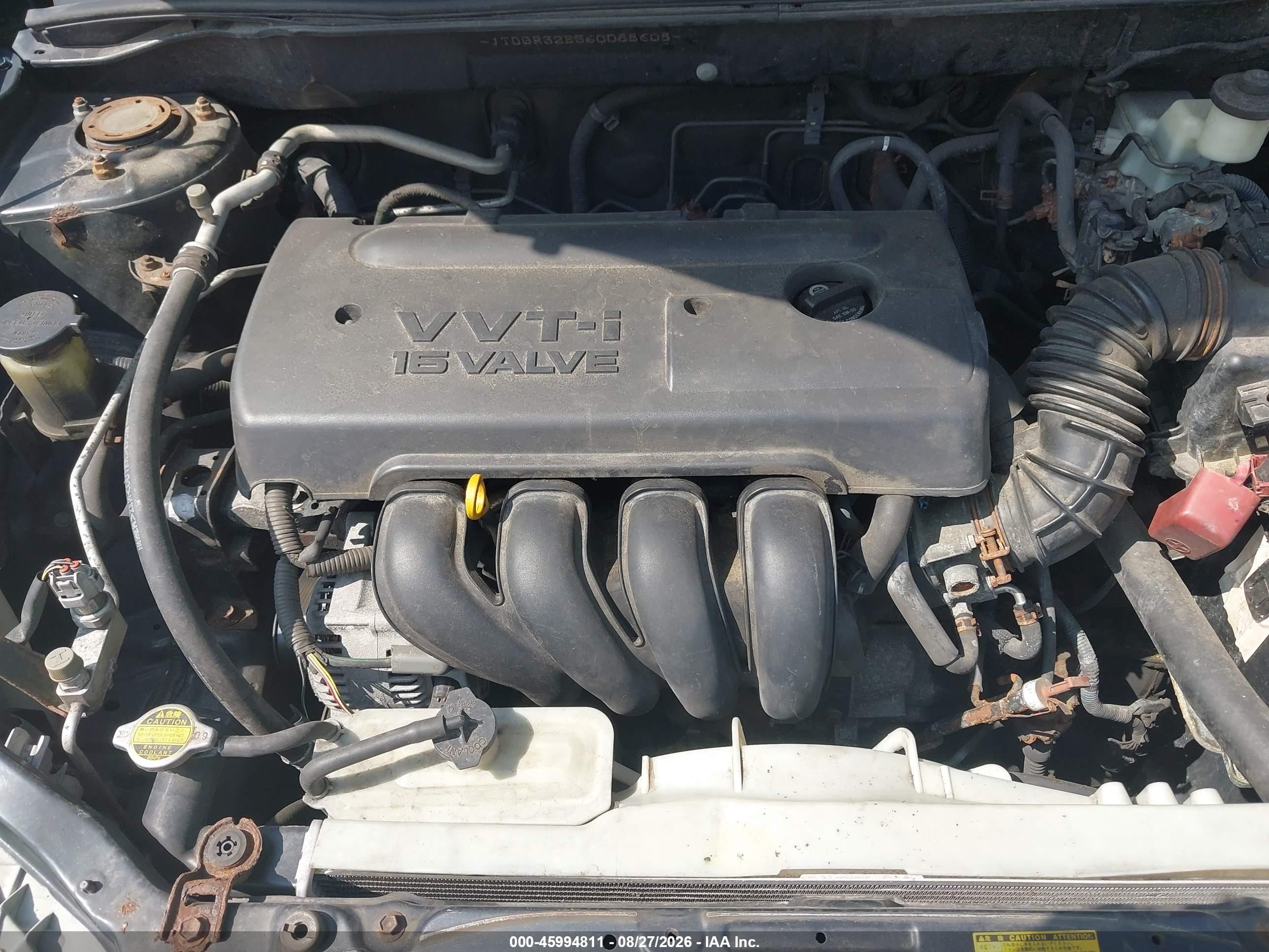 2006 Toyota Corolla Ce Blue vin: JTDBR32E360088608