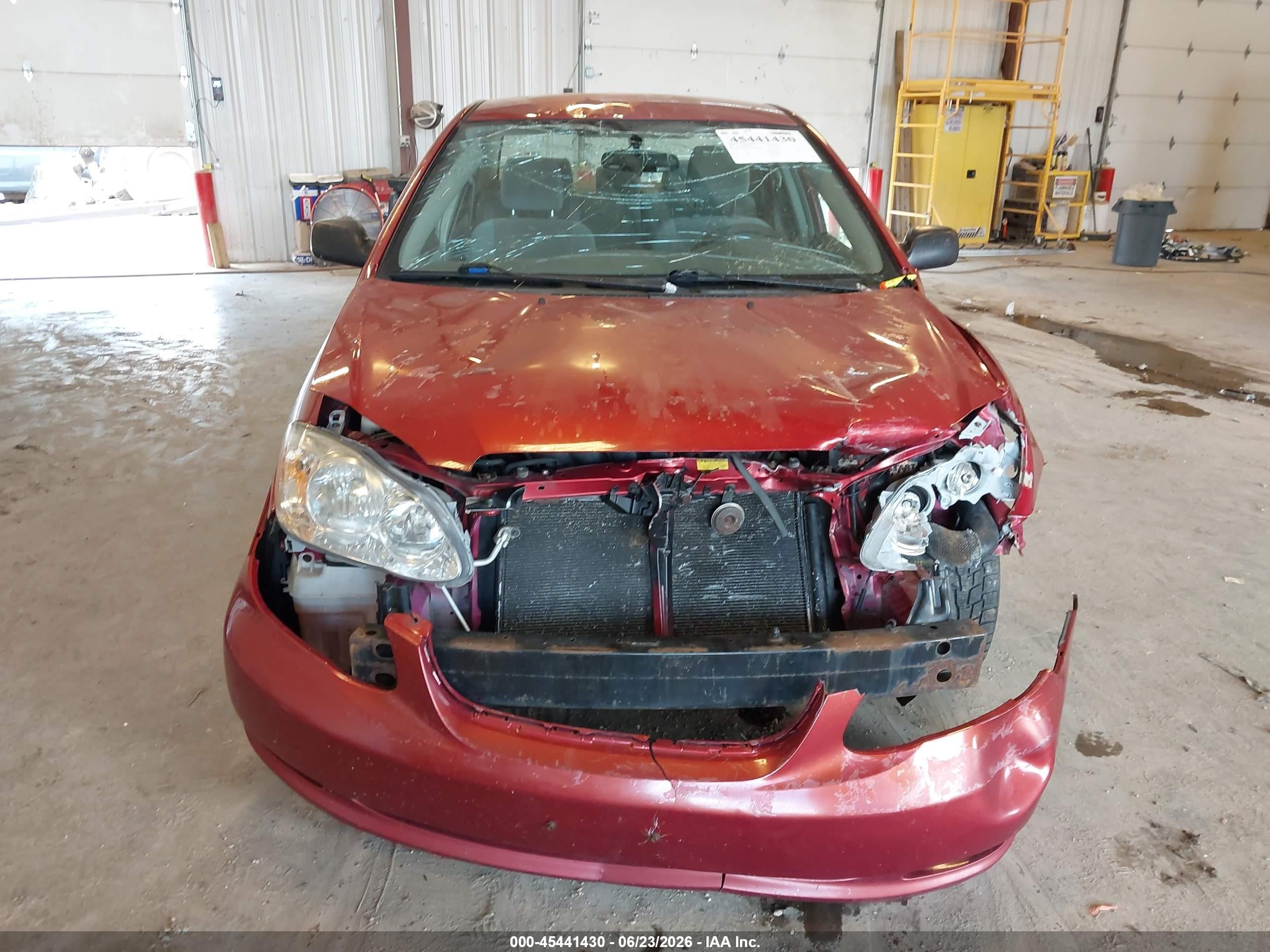2007 Toyota Corolla Le Red vin: JTDBR32E370104100