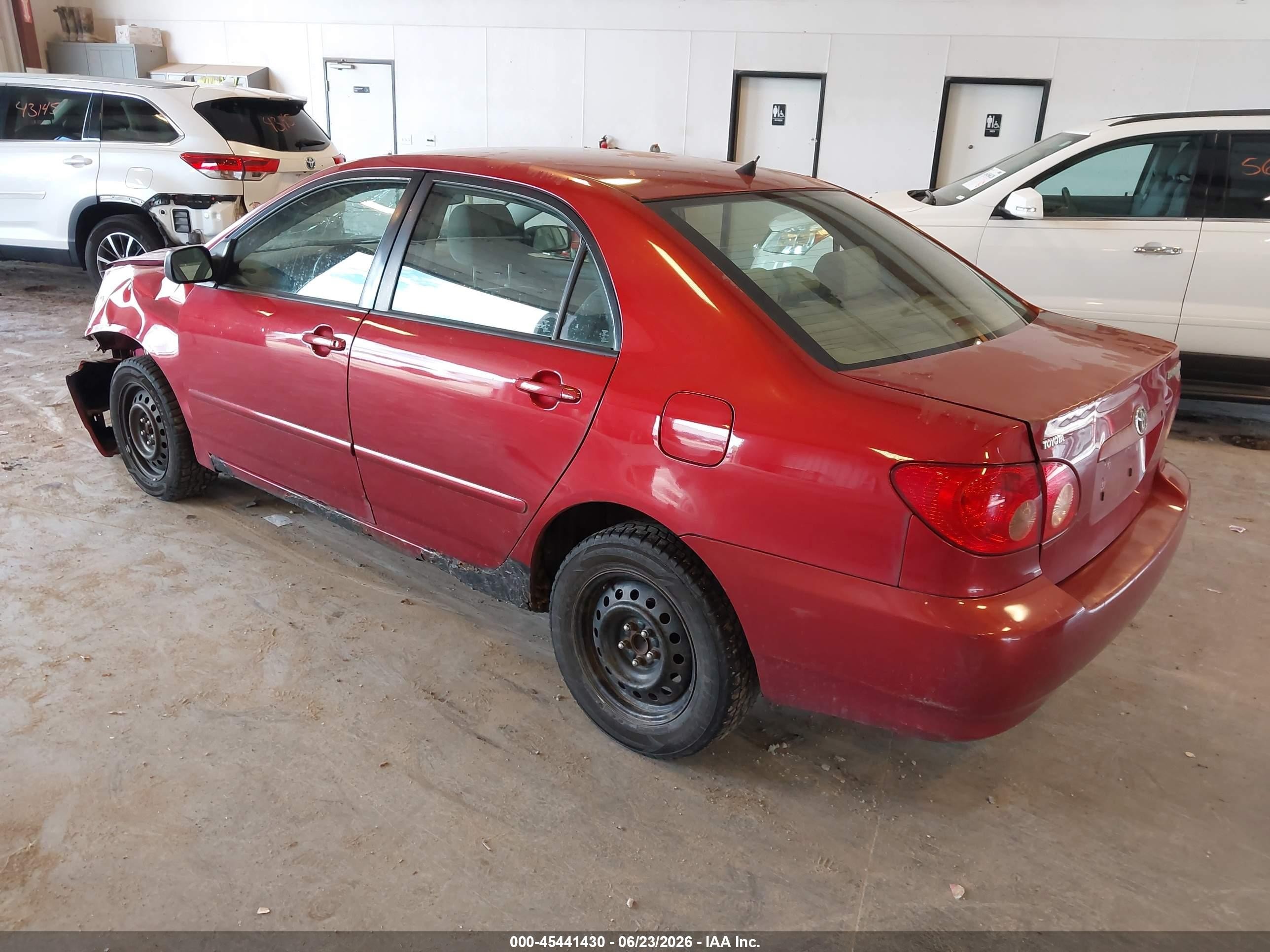 2007 Toyota Corolla Le Red vin: JTDBR32E370104100