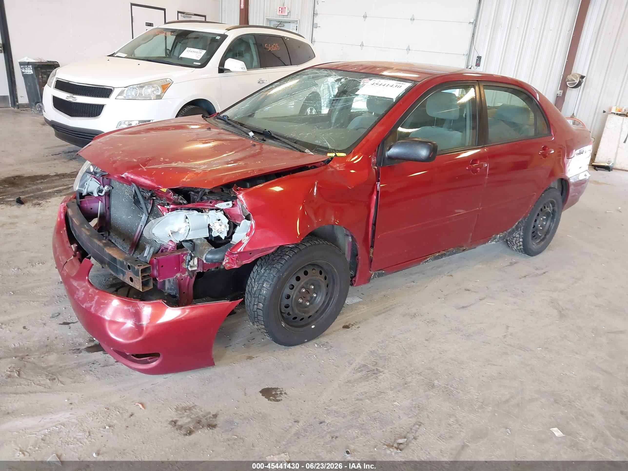 2007 Toyota Corolla Le Red vin: JTDBR32E370104100