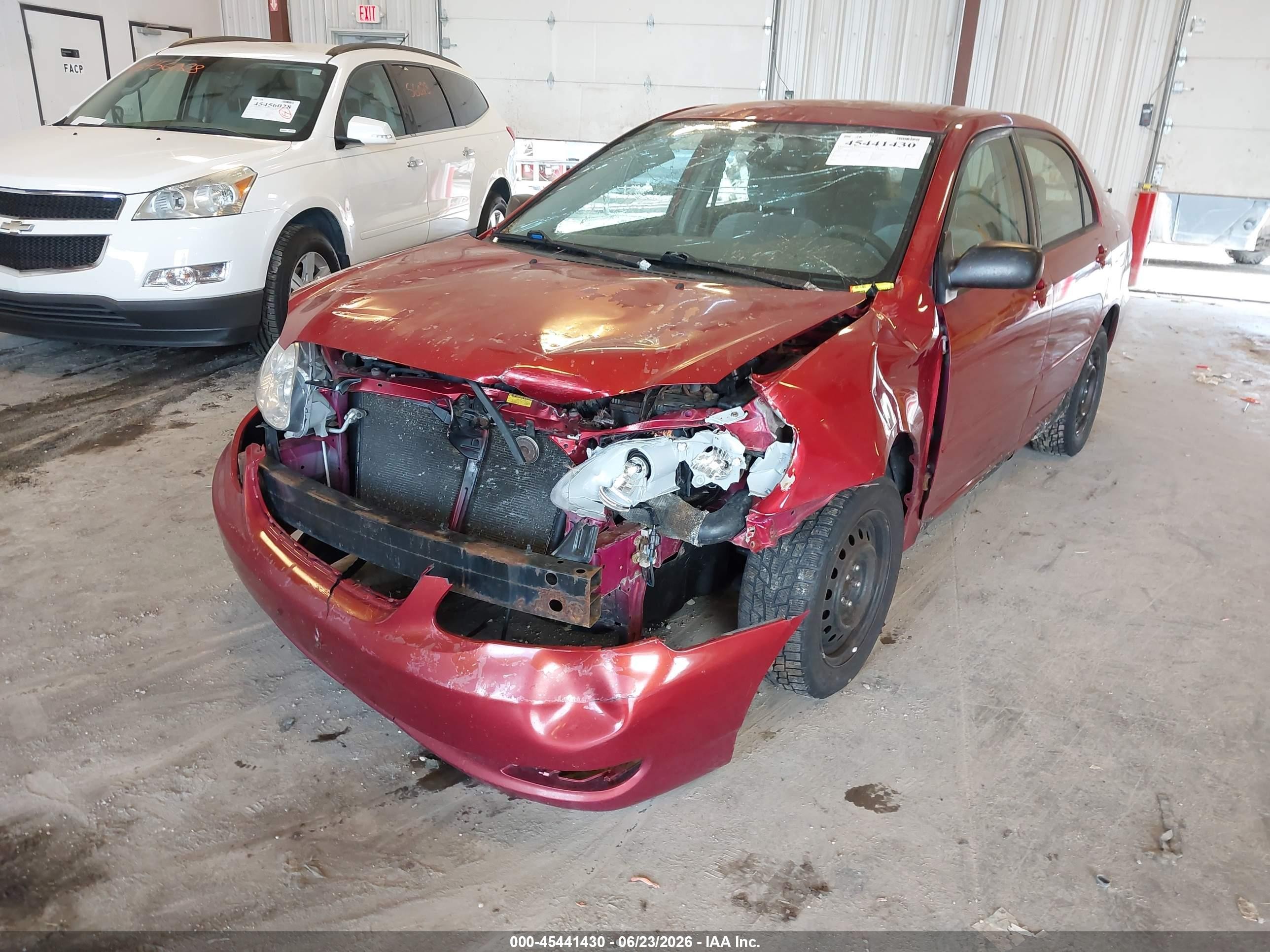 2007 Toyota Corolla Le Red vin: JTDBR32E370104100