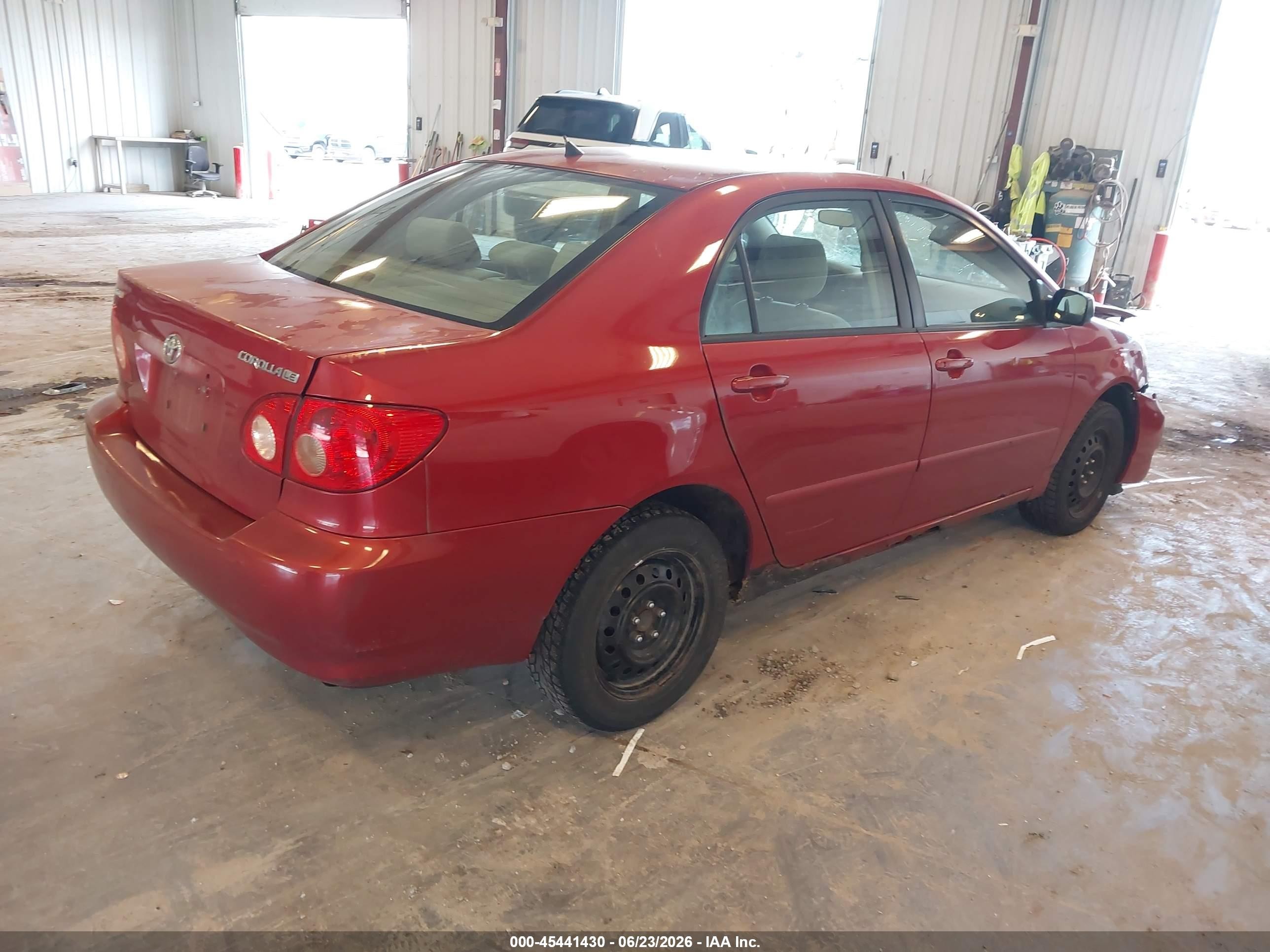 2007 Toyota Corolla Le Red vin: JTDBR32E370104100
