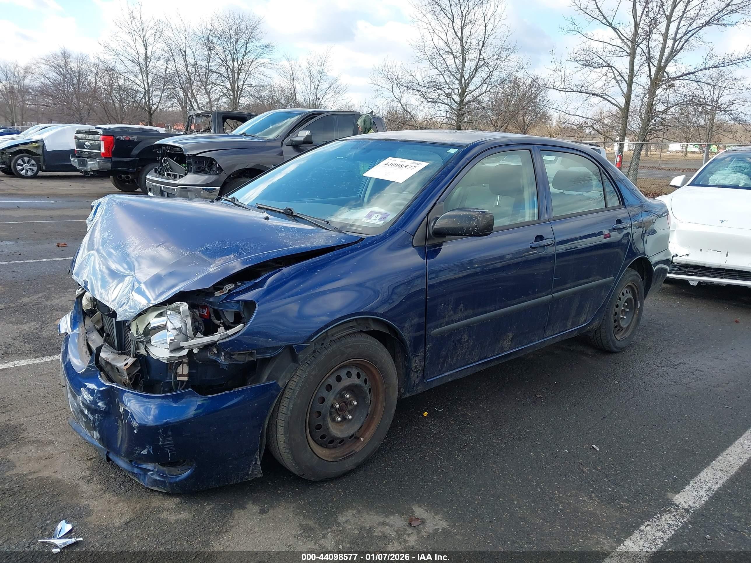 2007 Toyota Corolla Ce Blue vin: JTDBR32E370130356