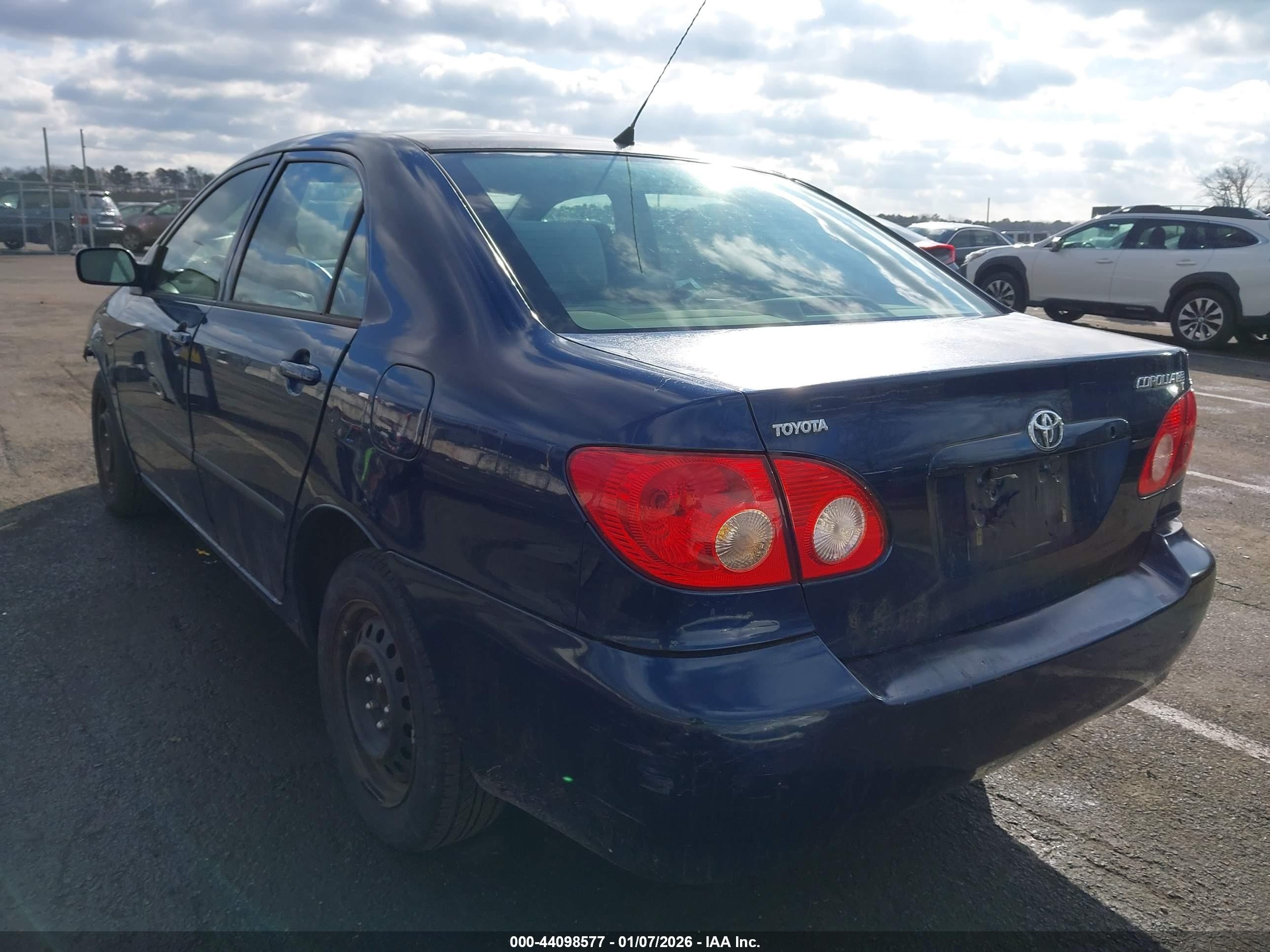 2007 Toyota Corolla Ce Blue vin: JTDBR32E370130356