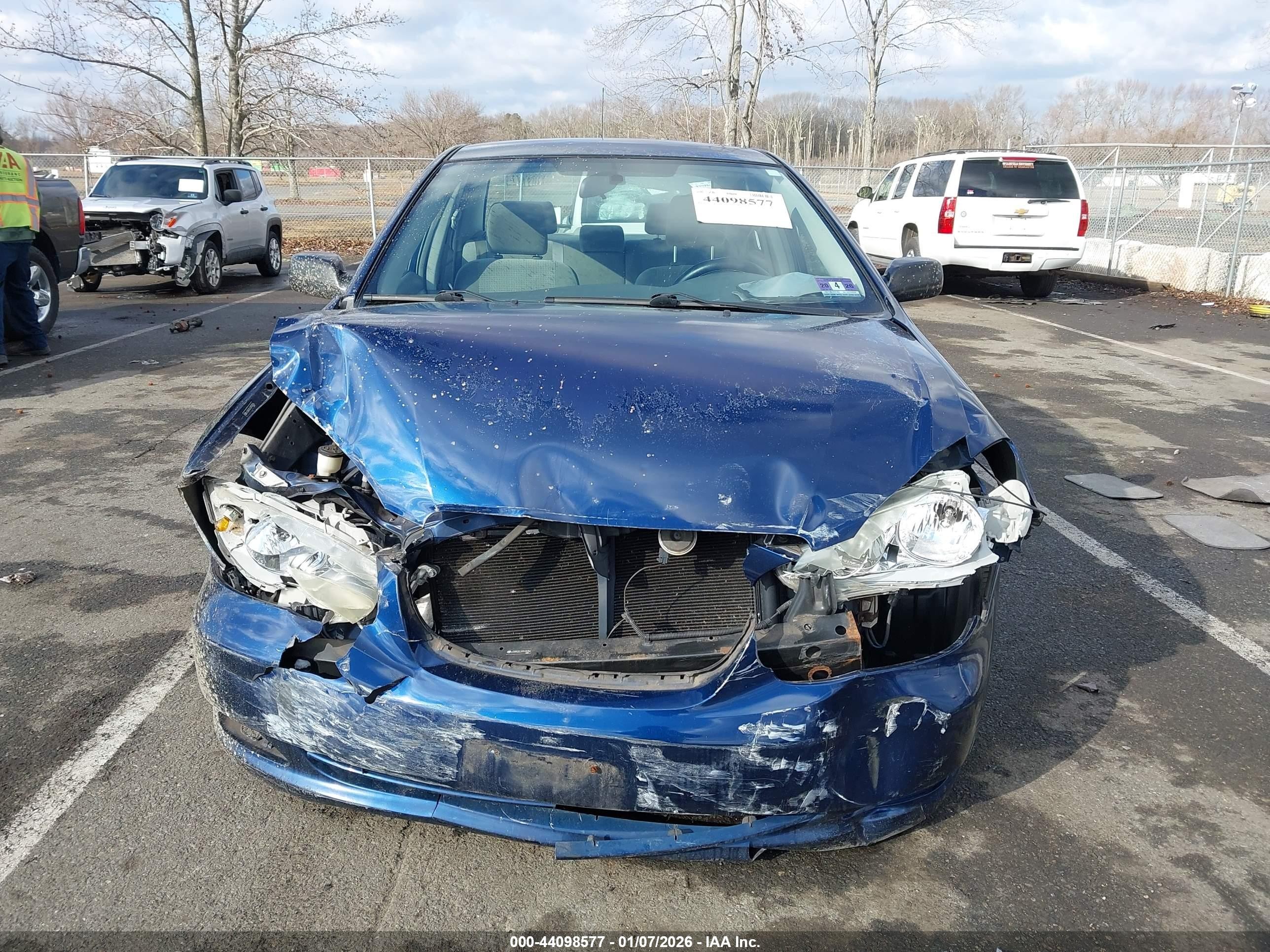 2007 Toyota Corolla Ce Blue vin: JTDBR32E370130356