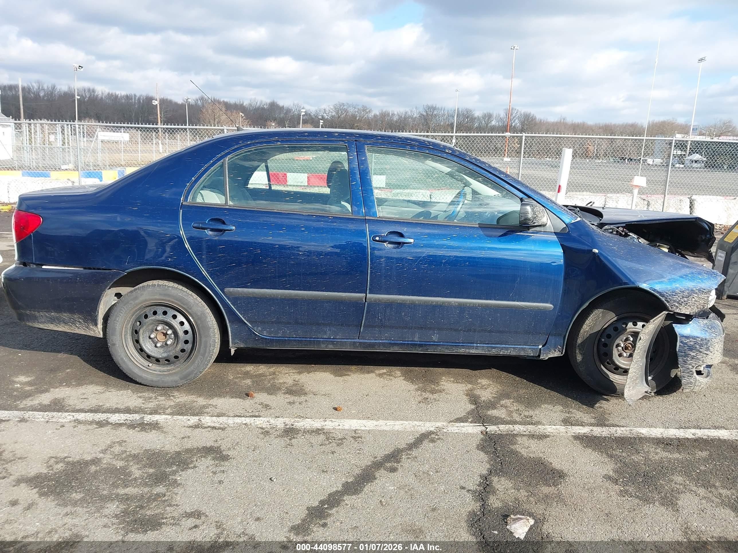 2007 Toyota Corolla Ce Blue vin: JTDBR32E370130356