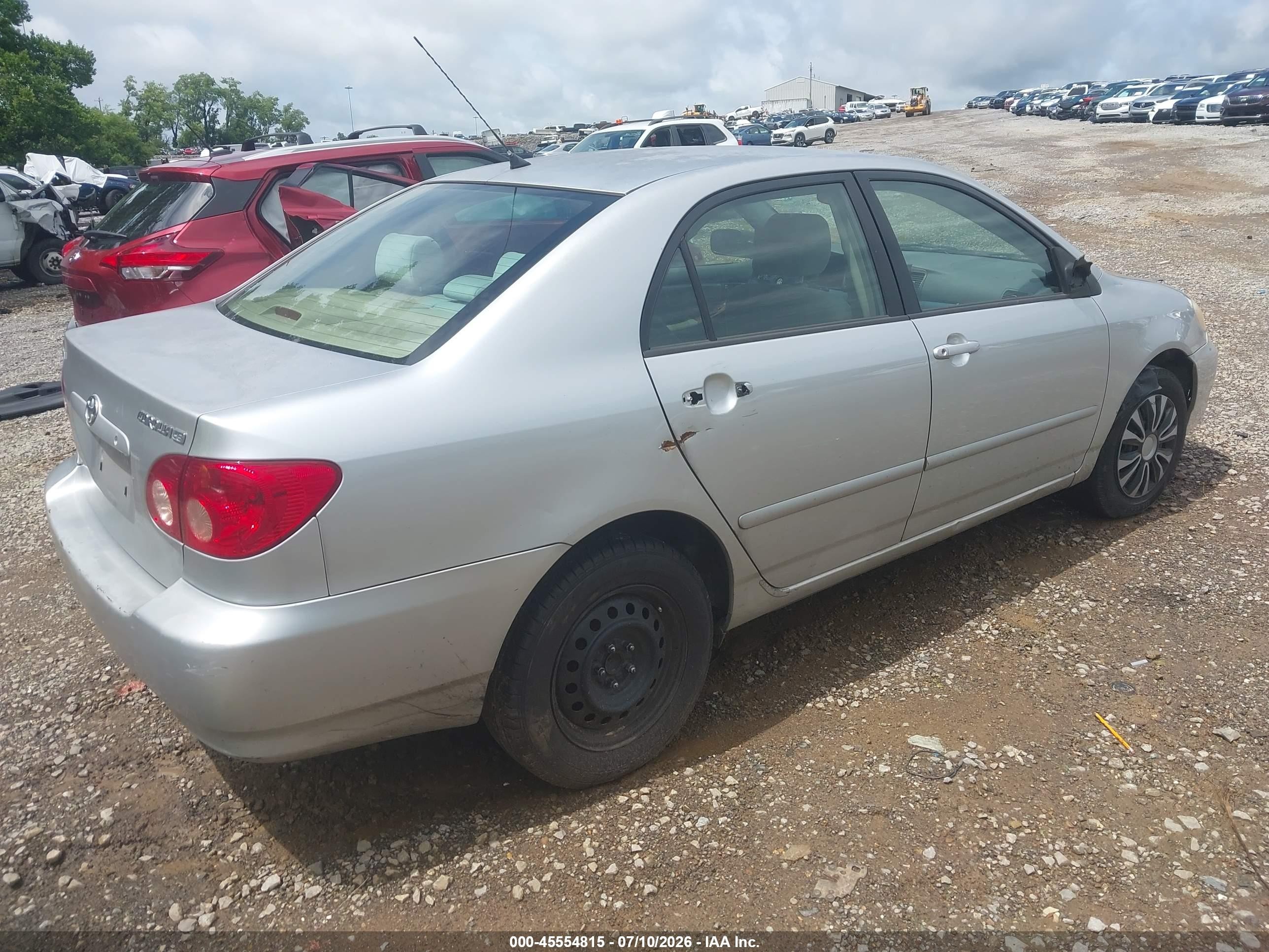 2007 Toyota Corolla Le Silver vin: JTDBR32E370130678