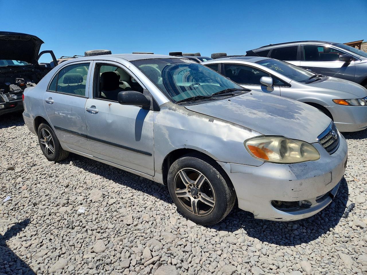 2007 Toyota Corolla Ce Silver vin: JTDBR32E370131362