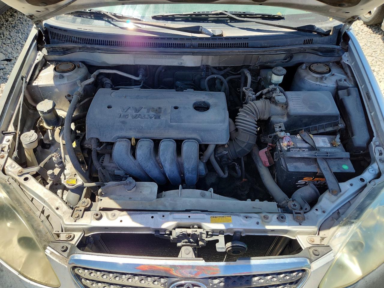 2007 Toyota Corolla Ce Silver vin: JTDBR32E370131362