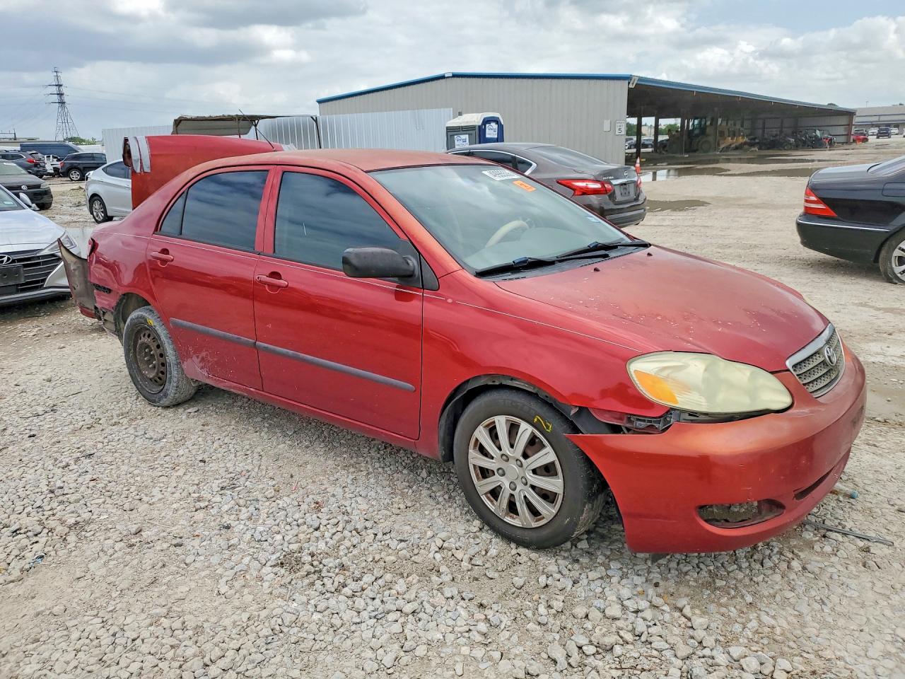 2007 Toyota Corolla Ce Red vin: JTDBR32E370132978