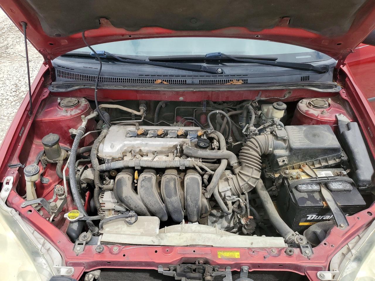 2007 Toyota Corolla Ce Red vin: JTDBR32E370132978