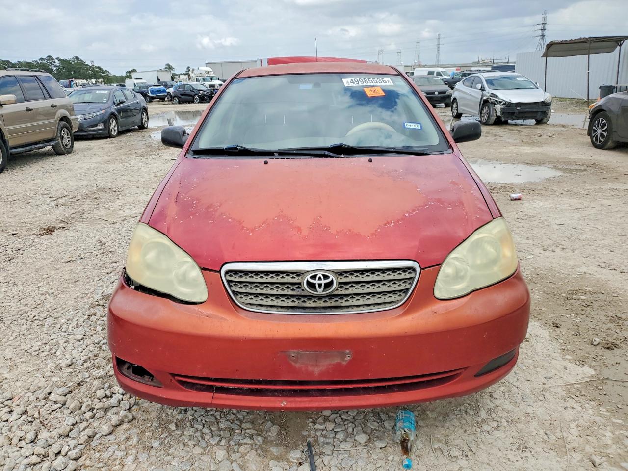 2007 Toyota Corolla Ce Red vin: JTDBR32E370132978