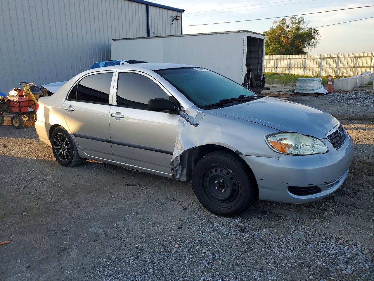 2007 Toyota Corolla Ce Silver vin: JTDBR32E370136836