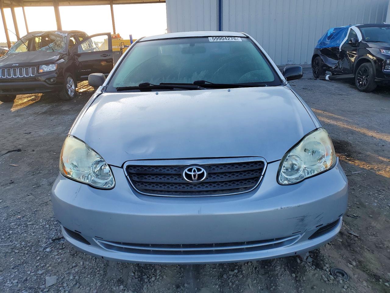 2007 Toyota Corolla Ce Silver vin: JTDBR32E370136836