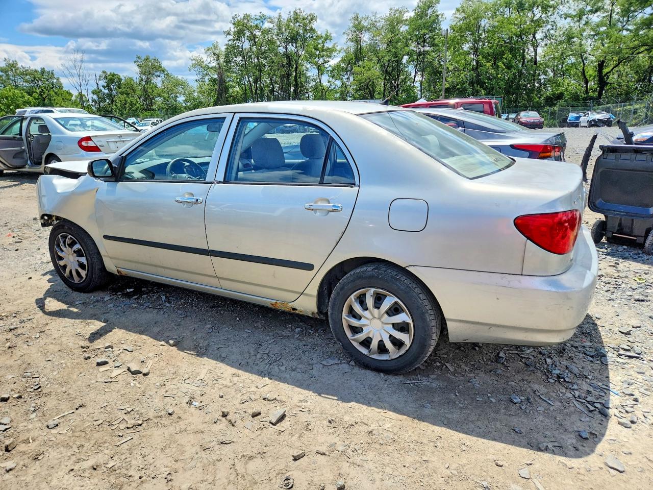 2003 Toyota Corolla Ce Silver vin: JTDBR32E430023164