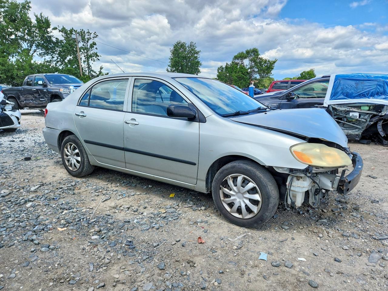 2003 Toyota Corolla Ce Silver vin: JTDBR32E430023164