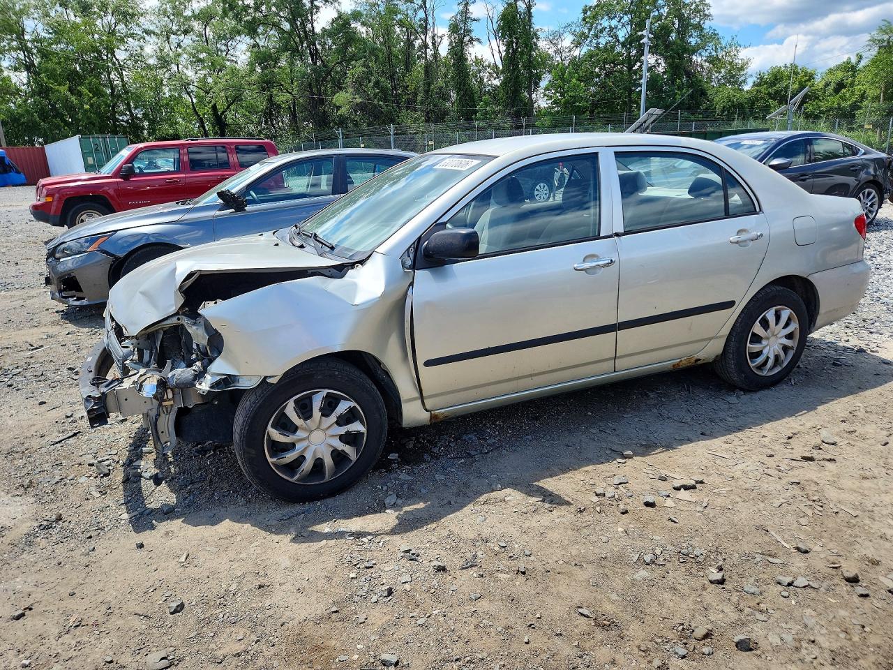2003 Toyota Corolla Ce Silver vin: JTDBR32E430023164
