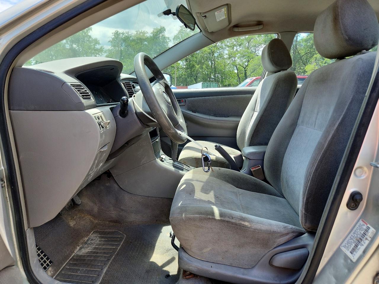 2003 Toyota Corolla Ce Silver vin: JTDBR32E430023164