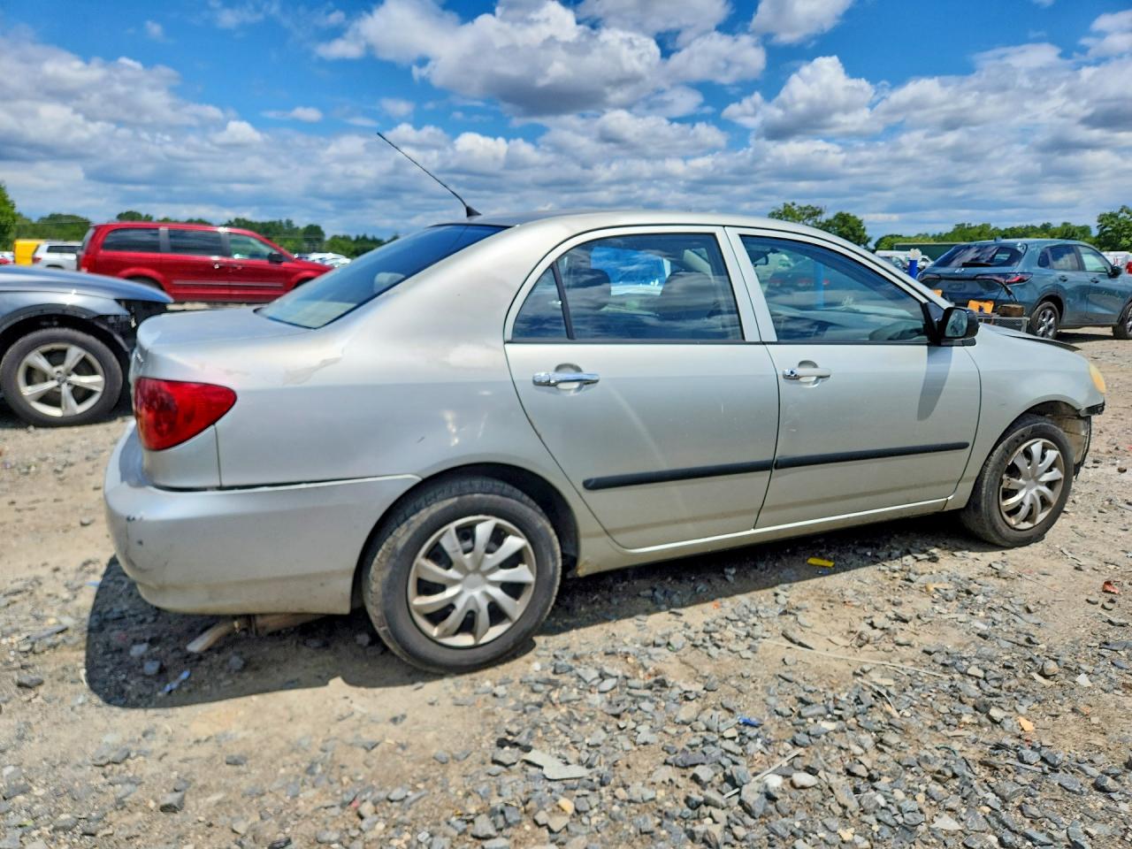 2003 Toyota Corolla Ce Silver vin: JTDBR32E430023164